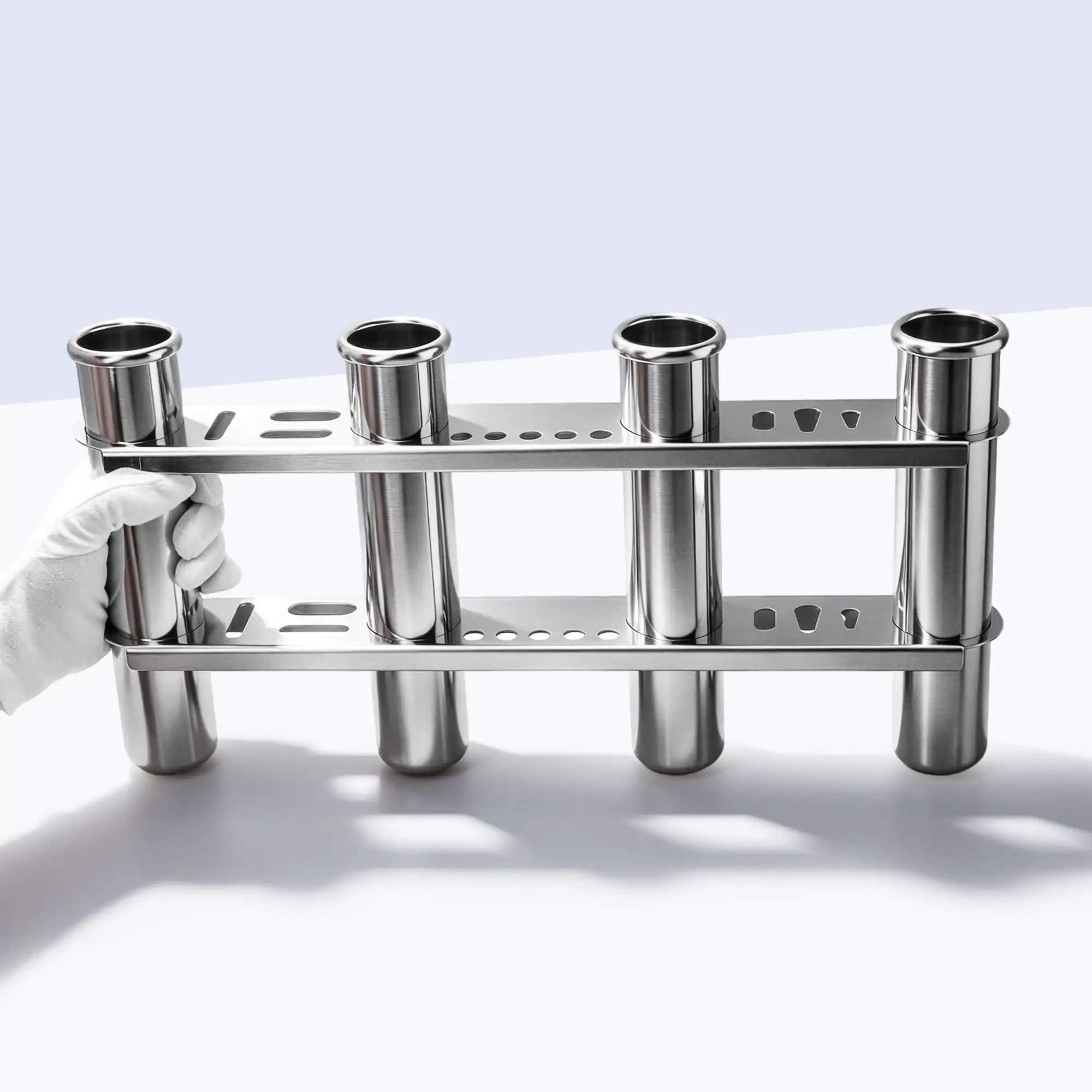 Vertical Wall-Mounted Fishing Rod Holder 4 Tubes
