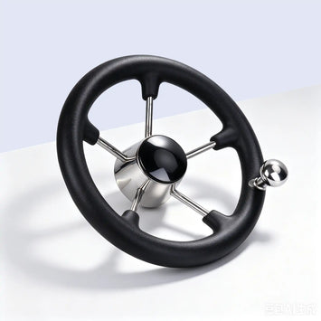 5-Spoke Boat Steering Wheel with Knob 11"