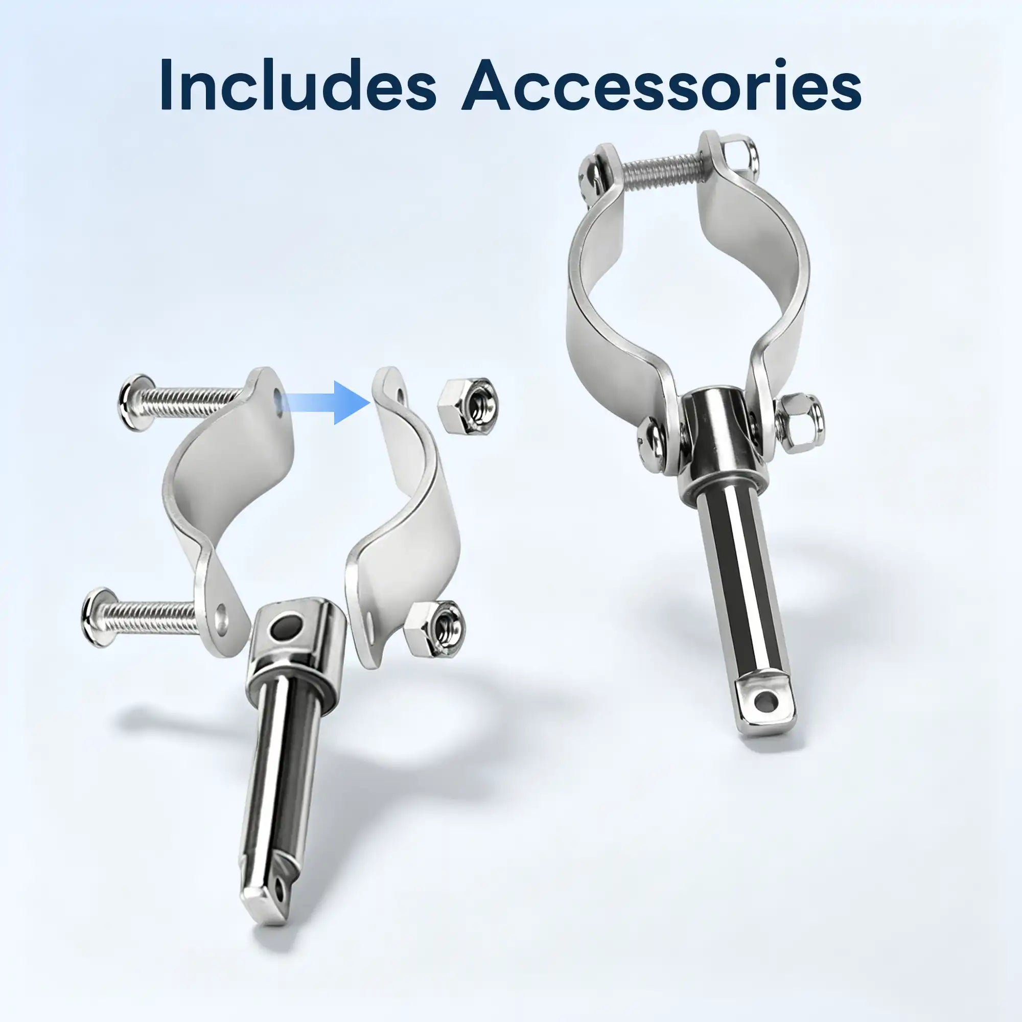 Clamp-On Boat Paddle Holders (1-3/8'' to 1-3/4'')