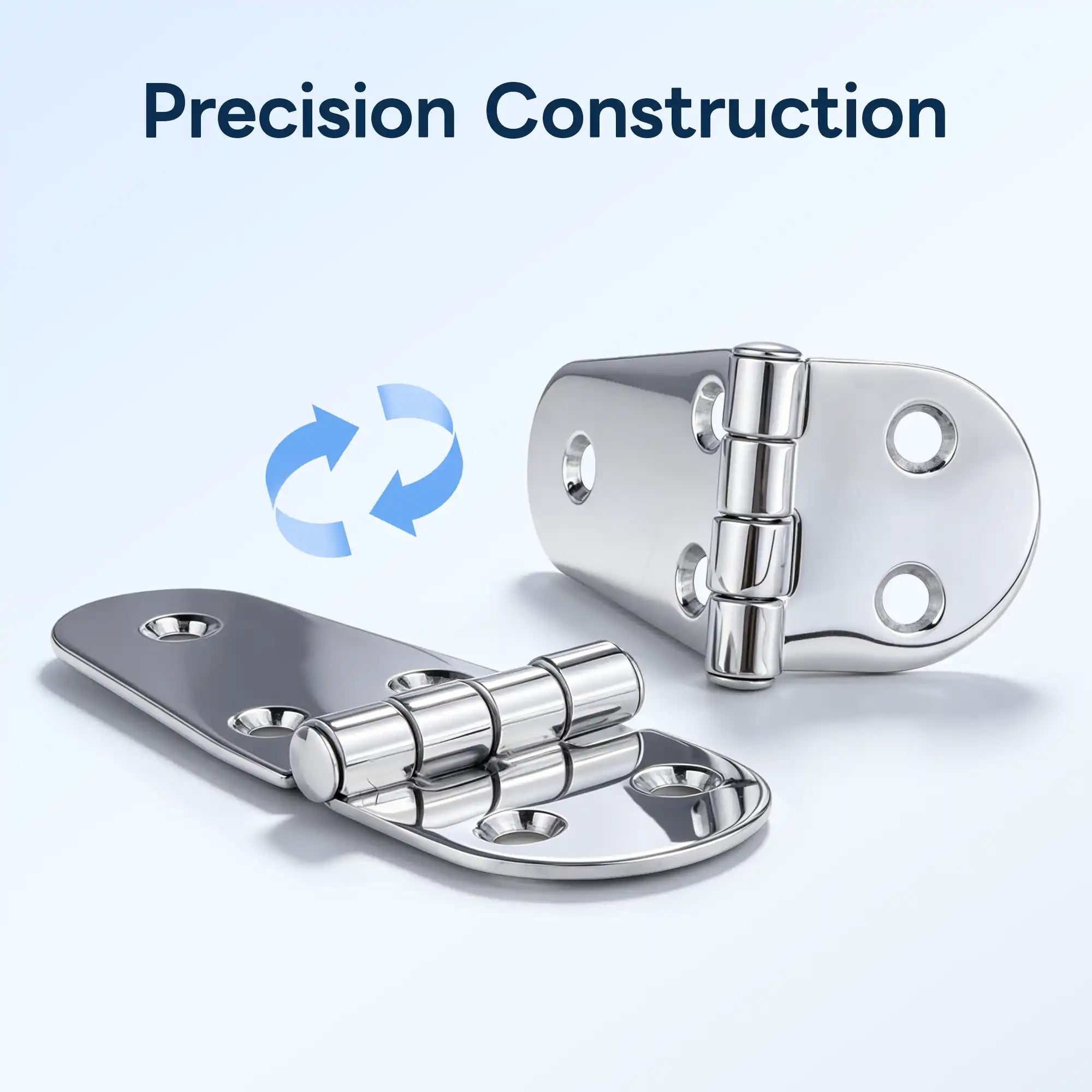 4" Boat Stainless Steel Door Hinges 2 Pack