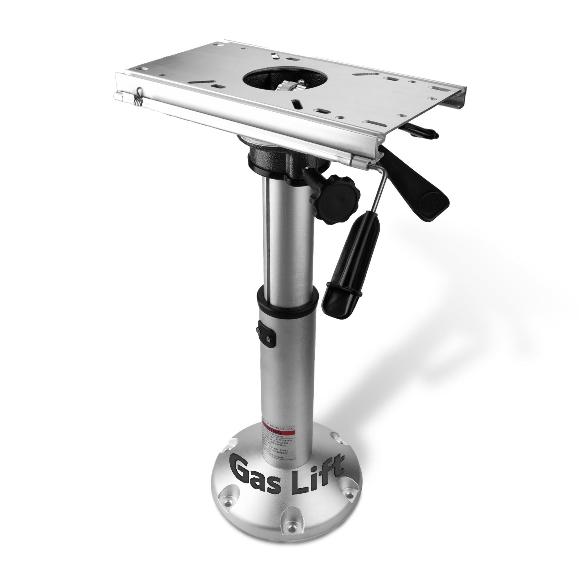 Gas Lift Boat Seat Pedestal with Slide Mount- 17 to 24 inch
