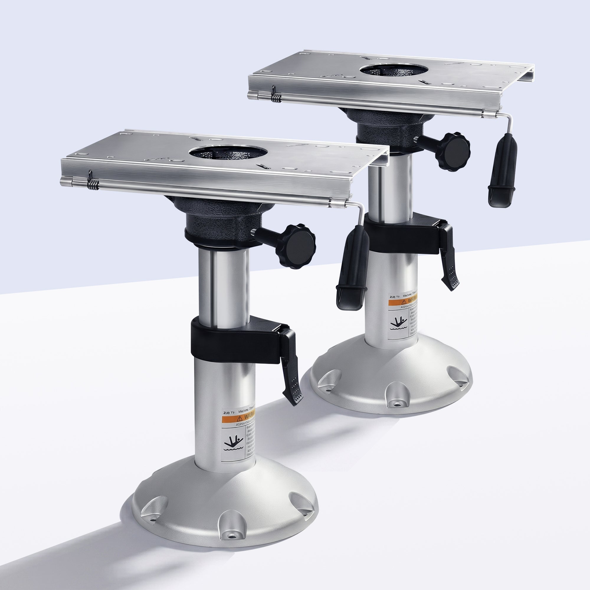 Adjustable Boat Seat Pedestal with Slide Mount, 13" to 18"