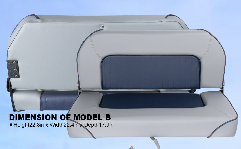 Boat Bench Seat- Double Folding Boat Seat
