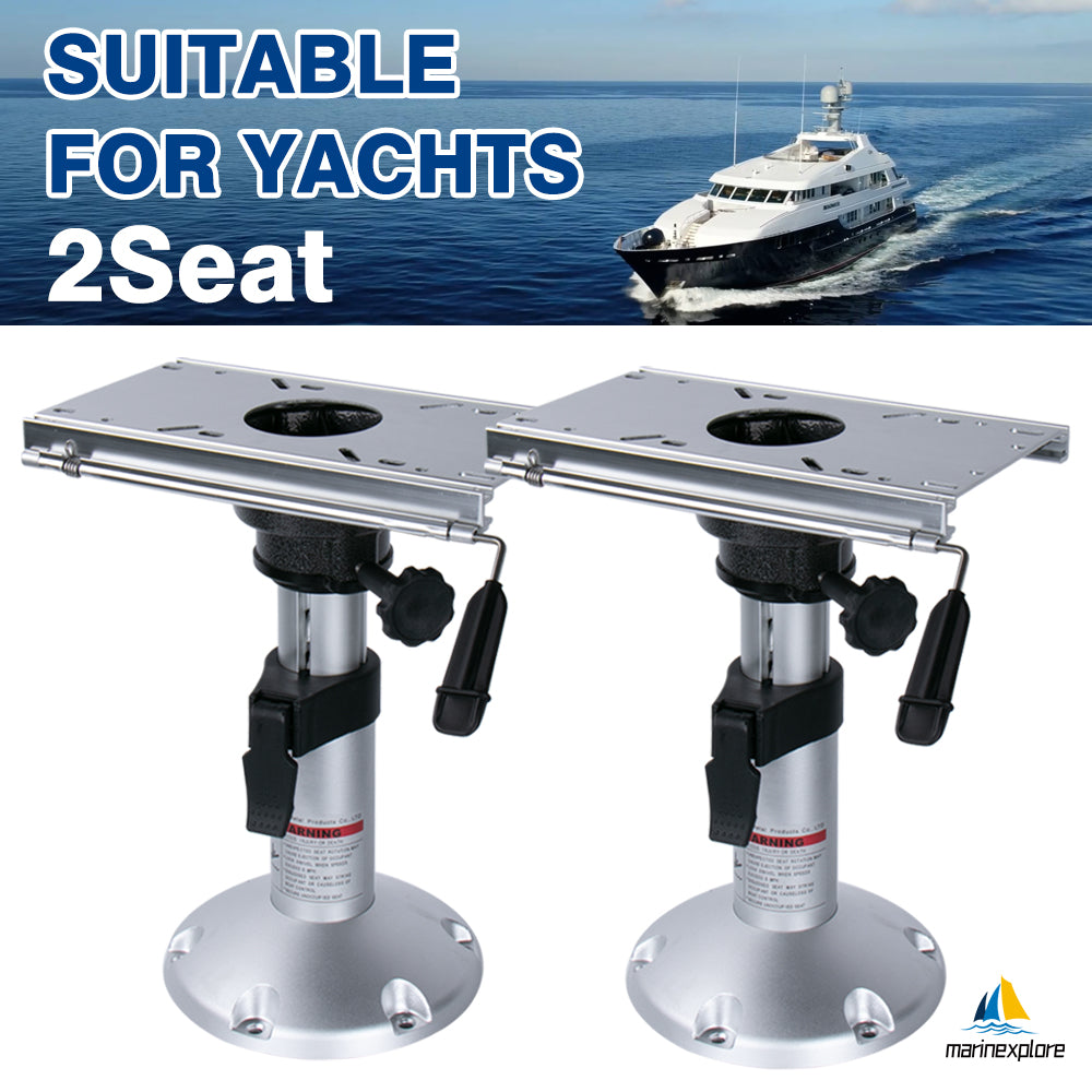 Boat Seat Pedestals with Slide 13 to 18 inches