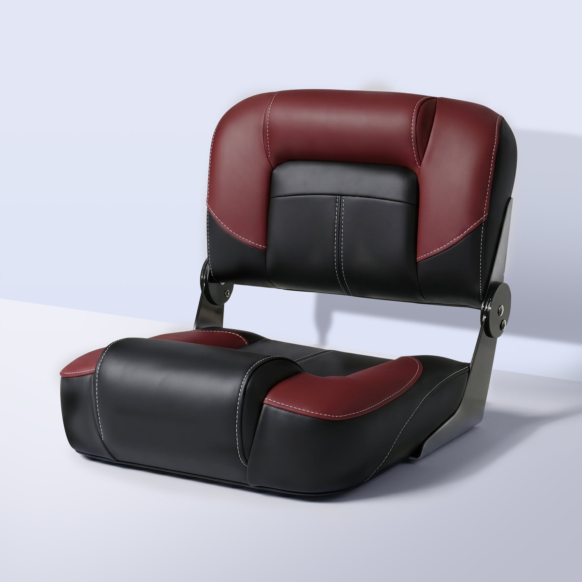 Folding Bass Boat Seat - Red