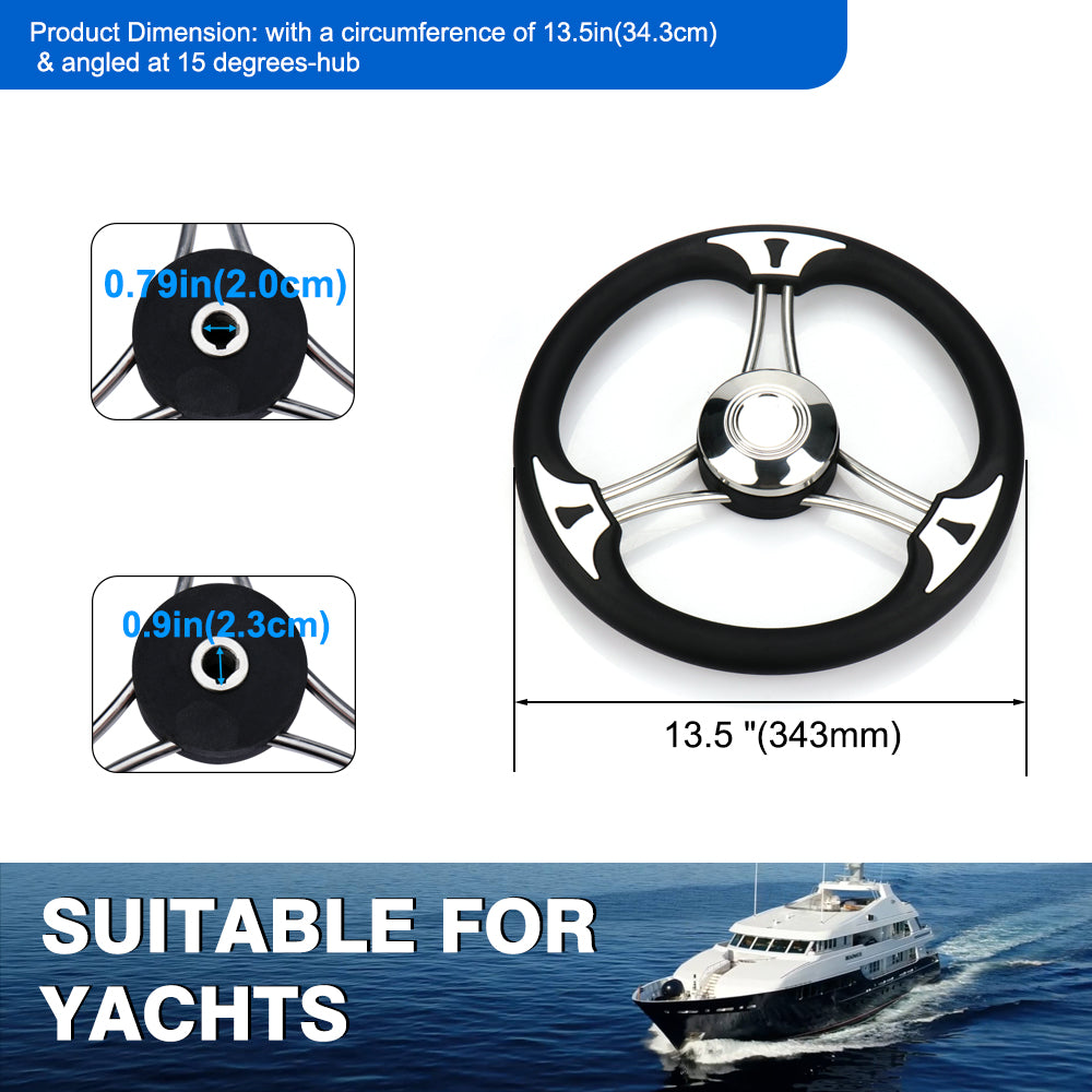 13.5" Boat Steering Wheel