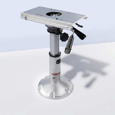 Gas Lift Boat Seat Pedestal with Slide Mount, 17" to 24"