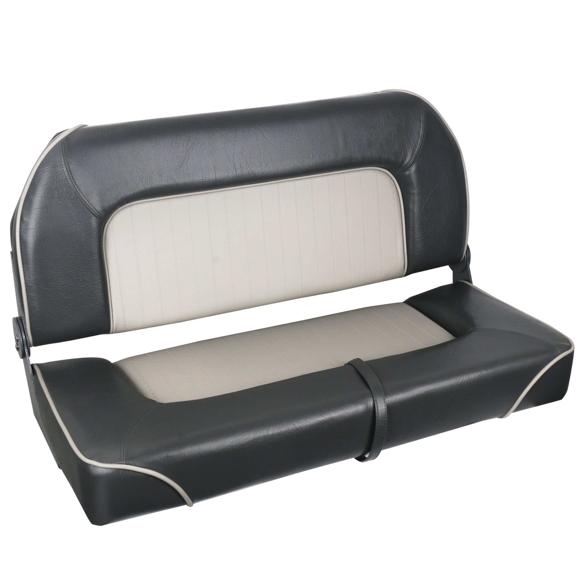 Boat Bench Seat- Double Folding Boat Seat- Gray