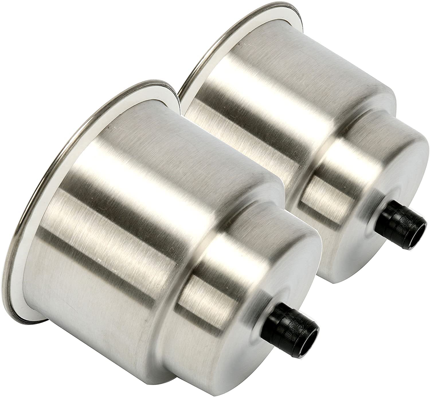 Brushed Bottle Holders with Drain