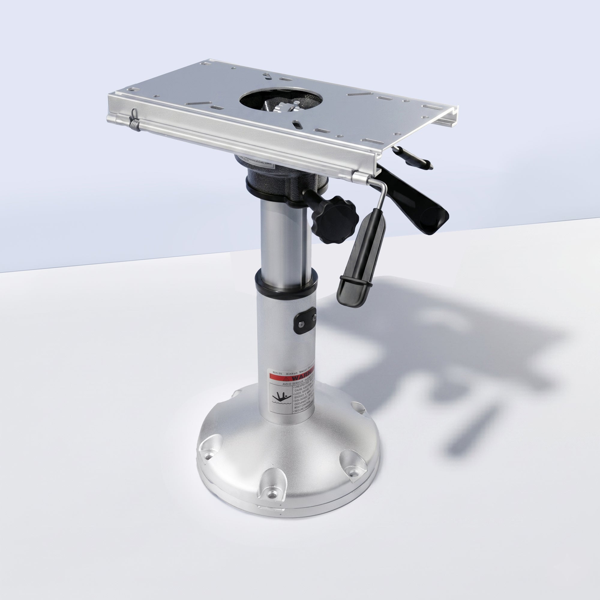 Gas Lift Boat Seat Pedestal with Slide 14" to 20"
