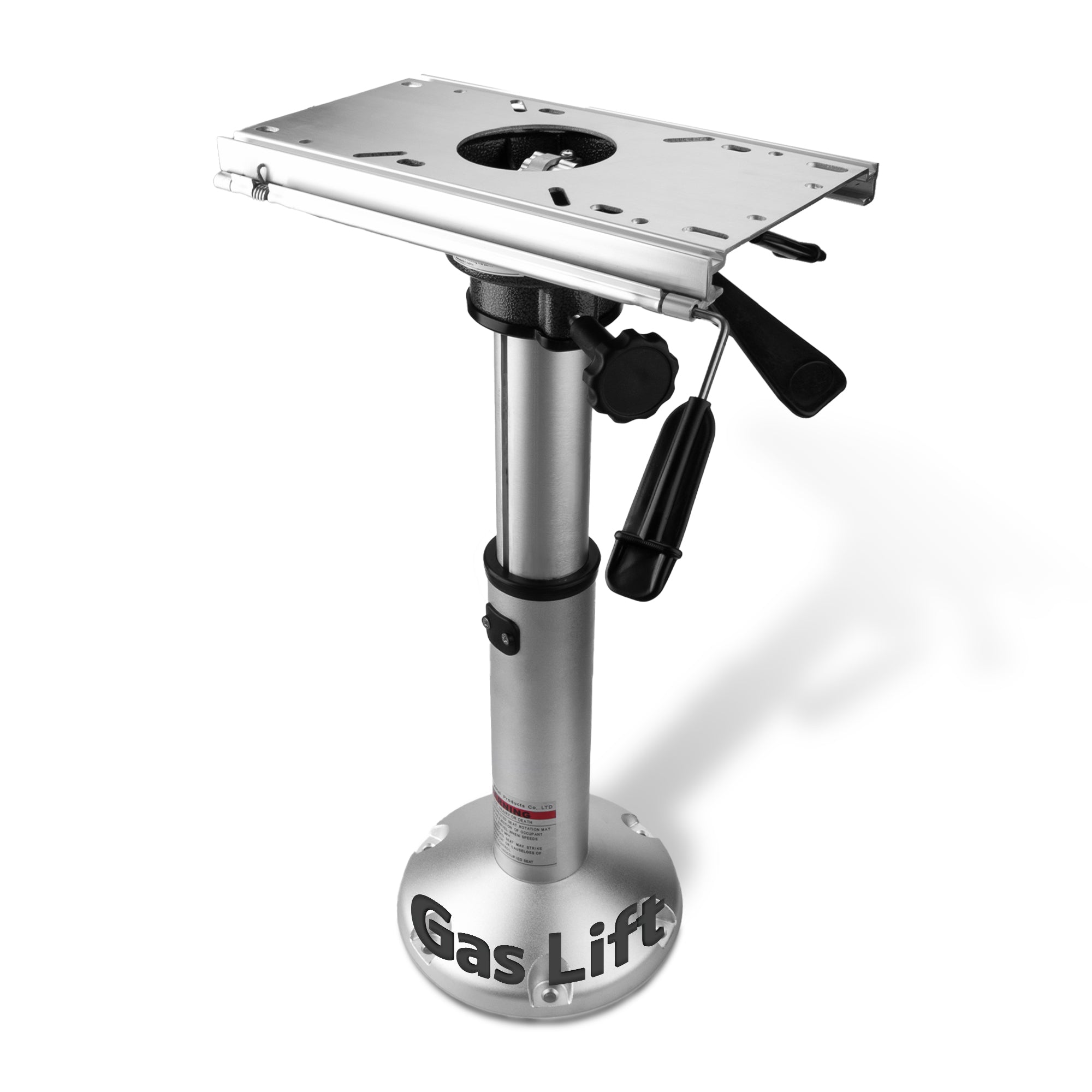 Gas Lift Boat Seat Pedestal with Slide Mount- 17 to 24 inch