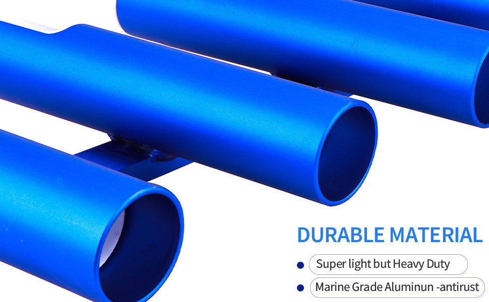 Aluminium Fishing Rod Holders Blue