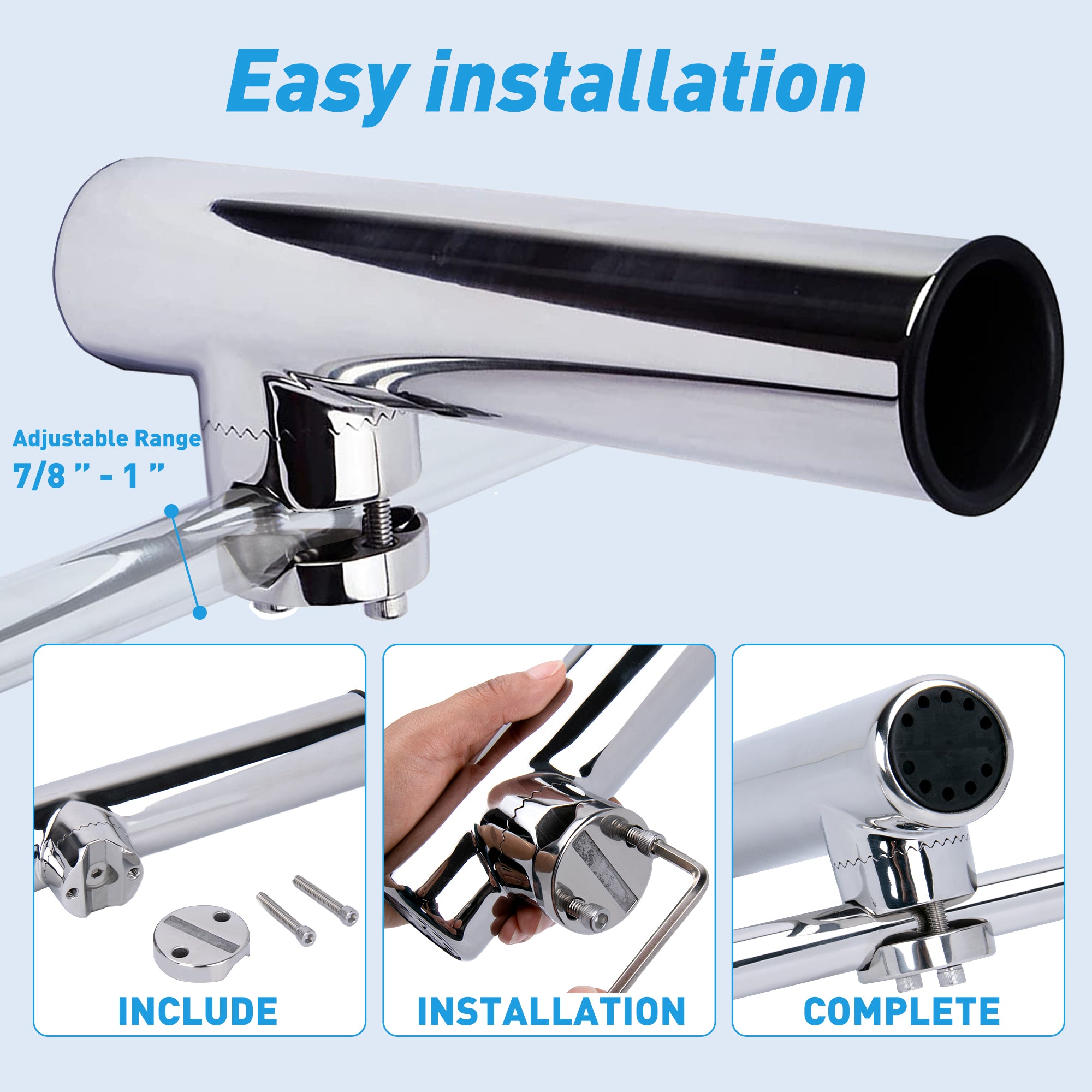 Fishing Rod Holders for Boat Rail Mount