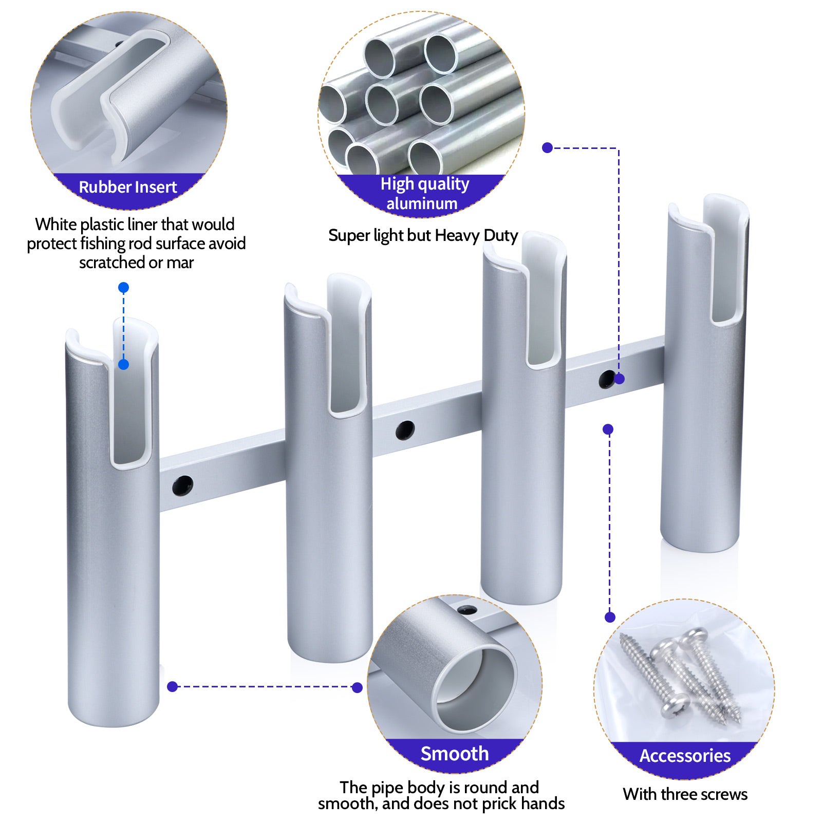 Aluminium Fishing Rod Holders marinexplore Aluminium Fishing Rod Holders marinexplore