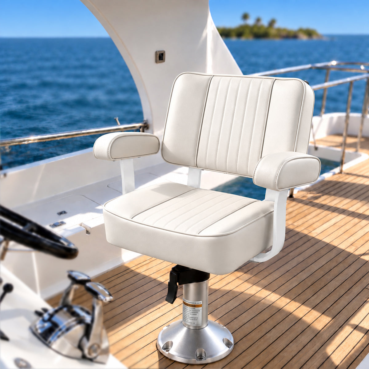 Captain Boat Seat with Armrest