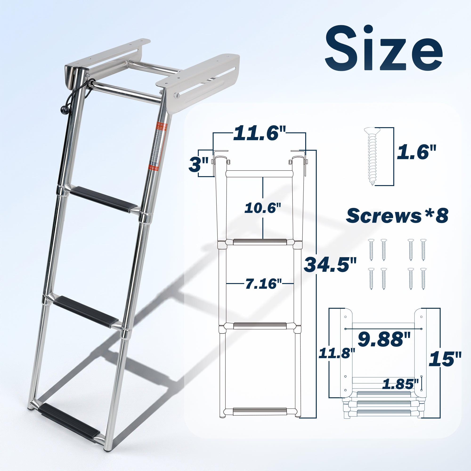 Under Platform Boat Ladder 3-Step