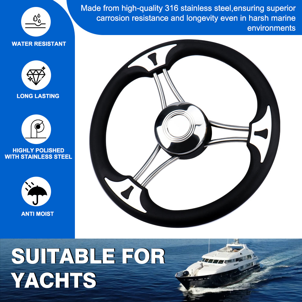 13.5" Boat Steering Wheel