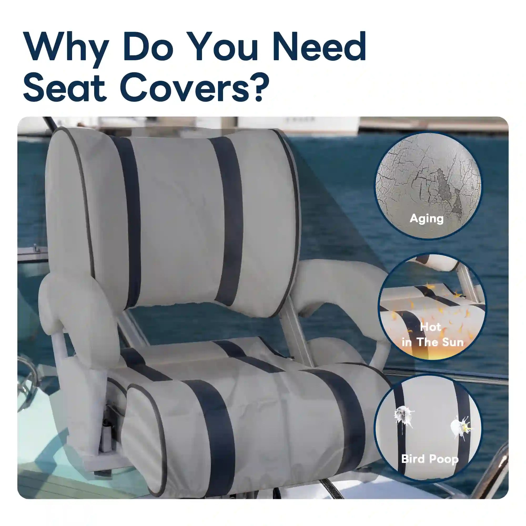 Boat Seat Covers 2 Pack