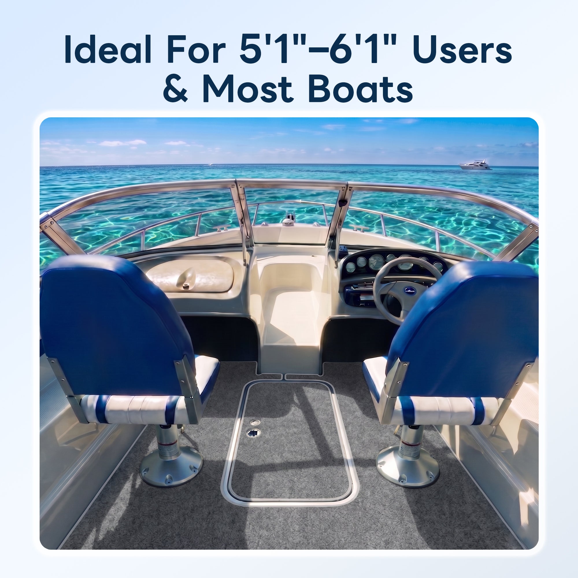Gas Lift Boat Seat Pedestal with Slide 14" to 20"
