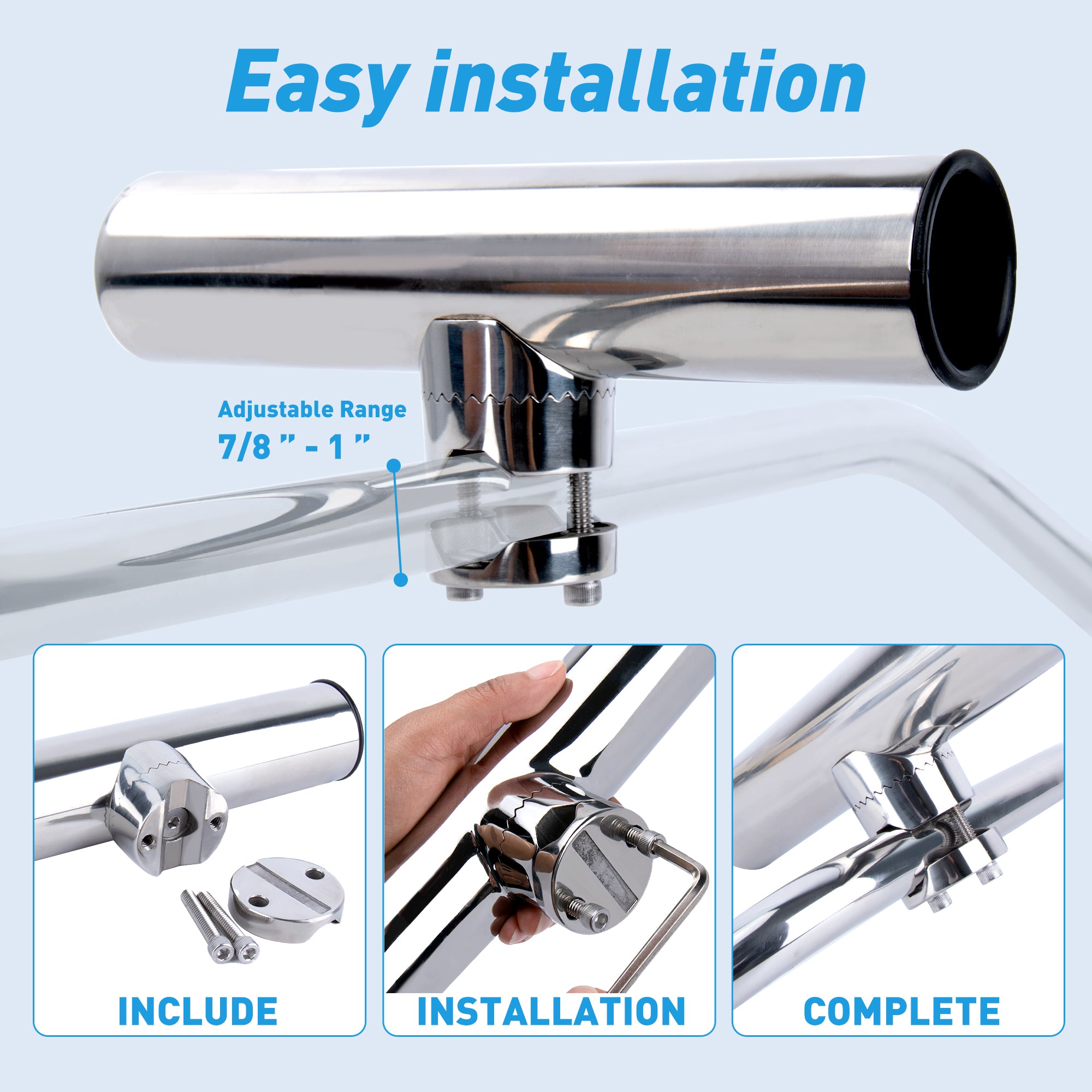 Fishing Rod Holders for Boat Rail Mount