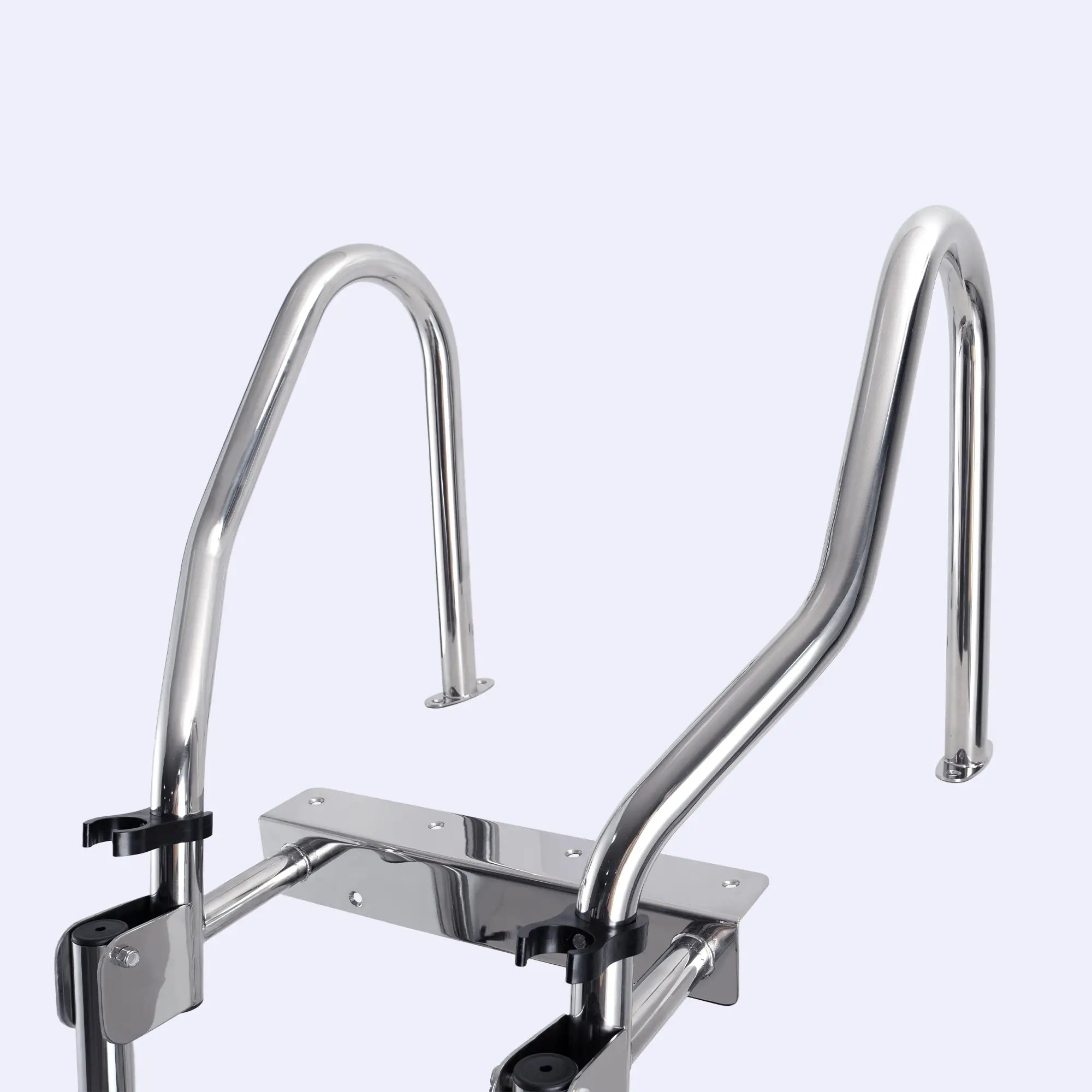 Pontoon Boat Ladder with Curved Handrail