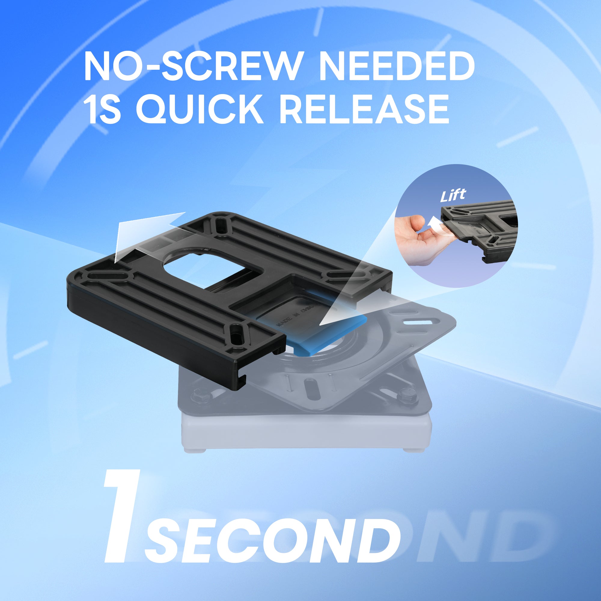 Quick Disconnect Boat Seat Mount 7" x 7"