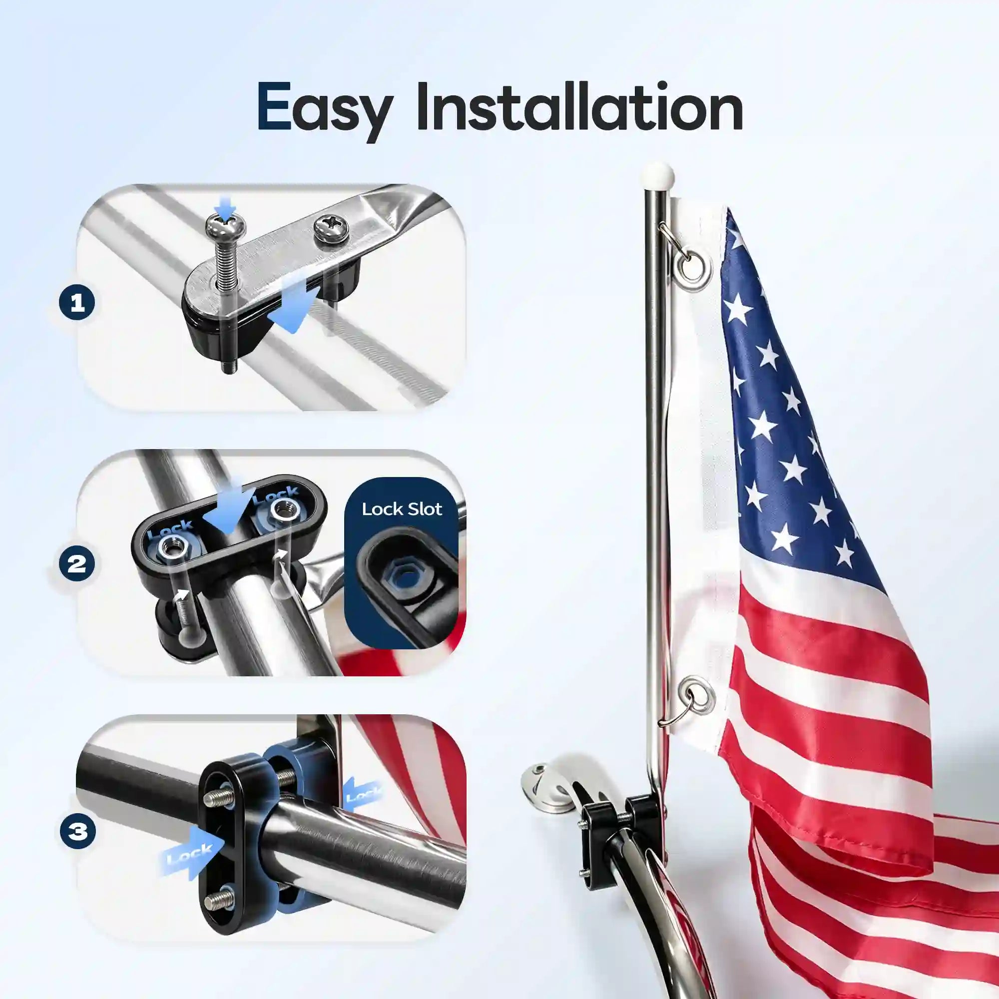 Boat Flag Pole 2 Pack