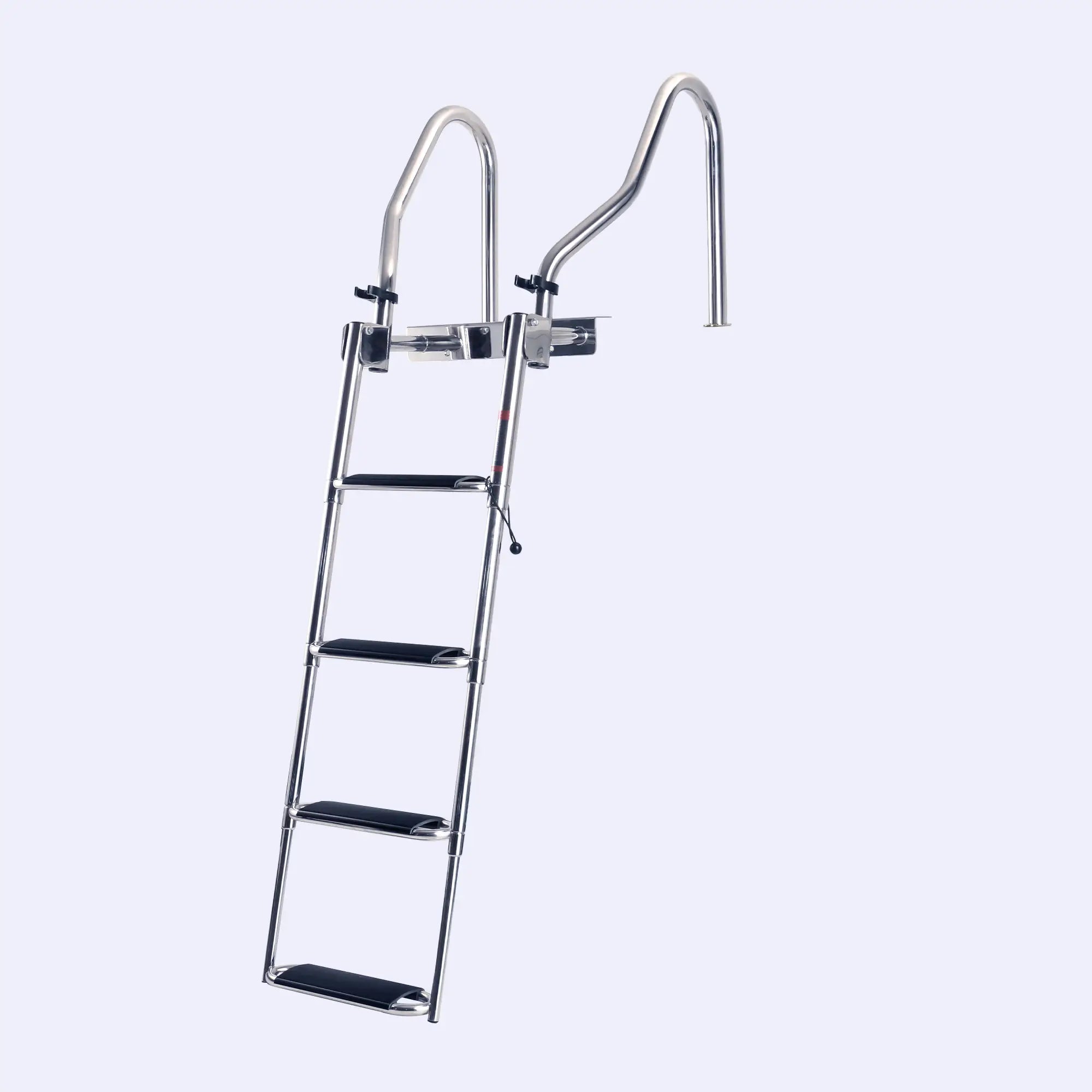 Pontoon Boat Ladder with Curved Handrail