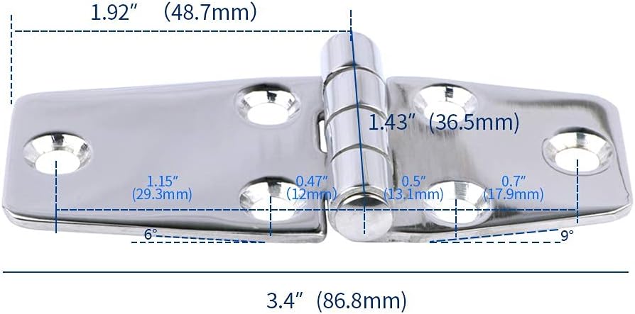 Hinge 3.4" x 1.5"
