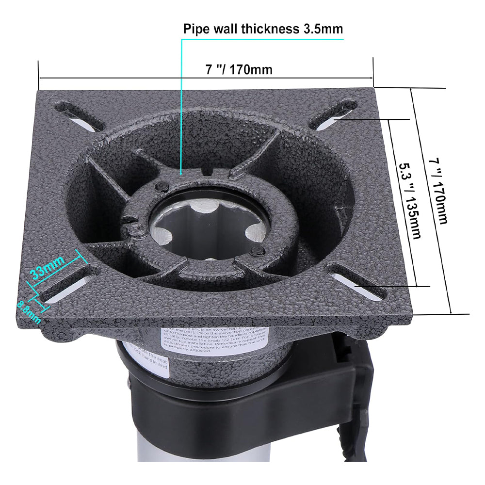 Boat Seat Pedestals 13 to 18 Inches