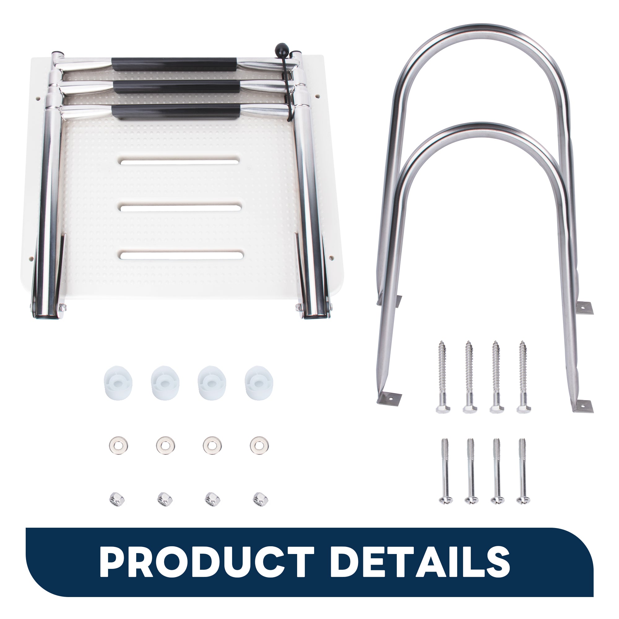 3-Step Boat Ladder with Swim Platform