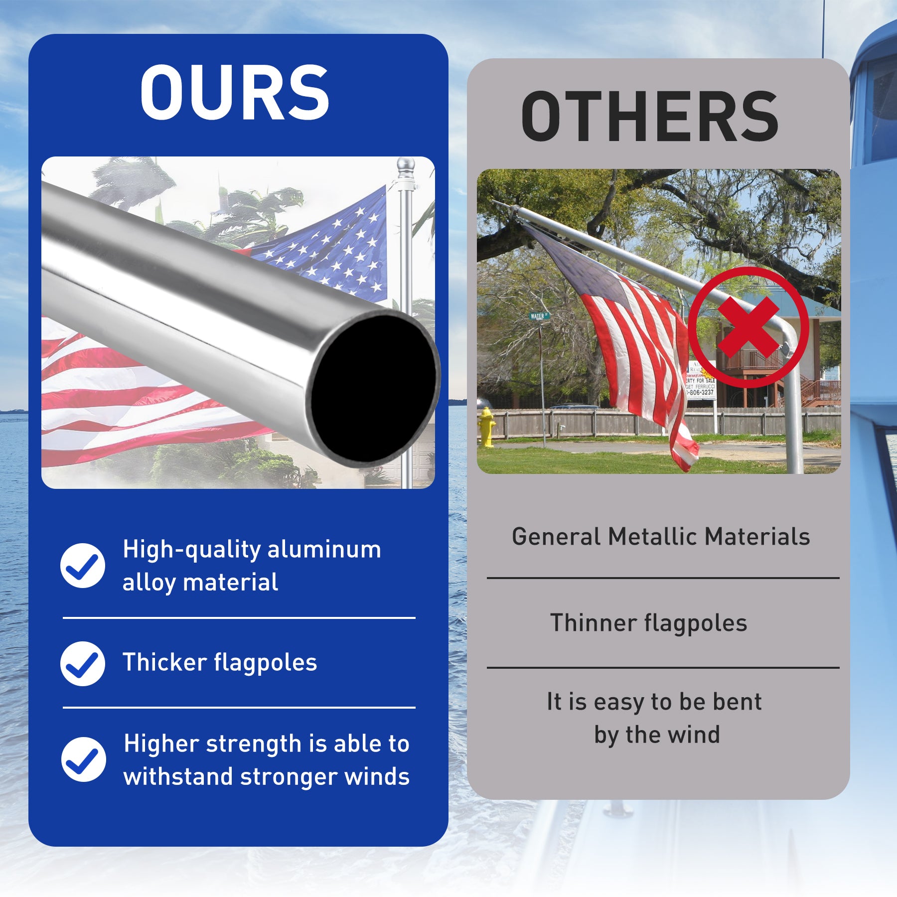 Flag Pole with Base