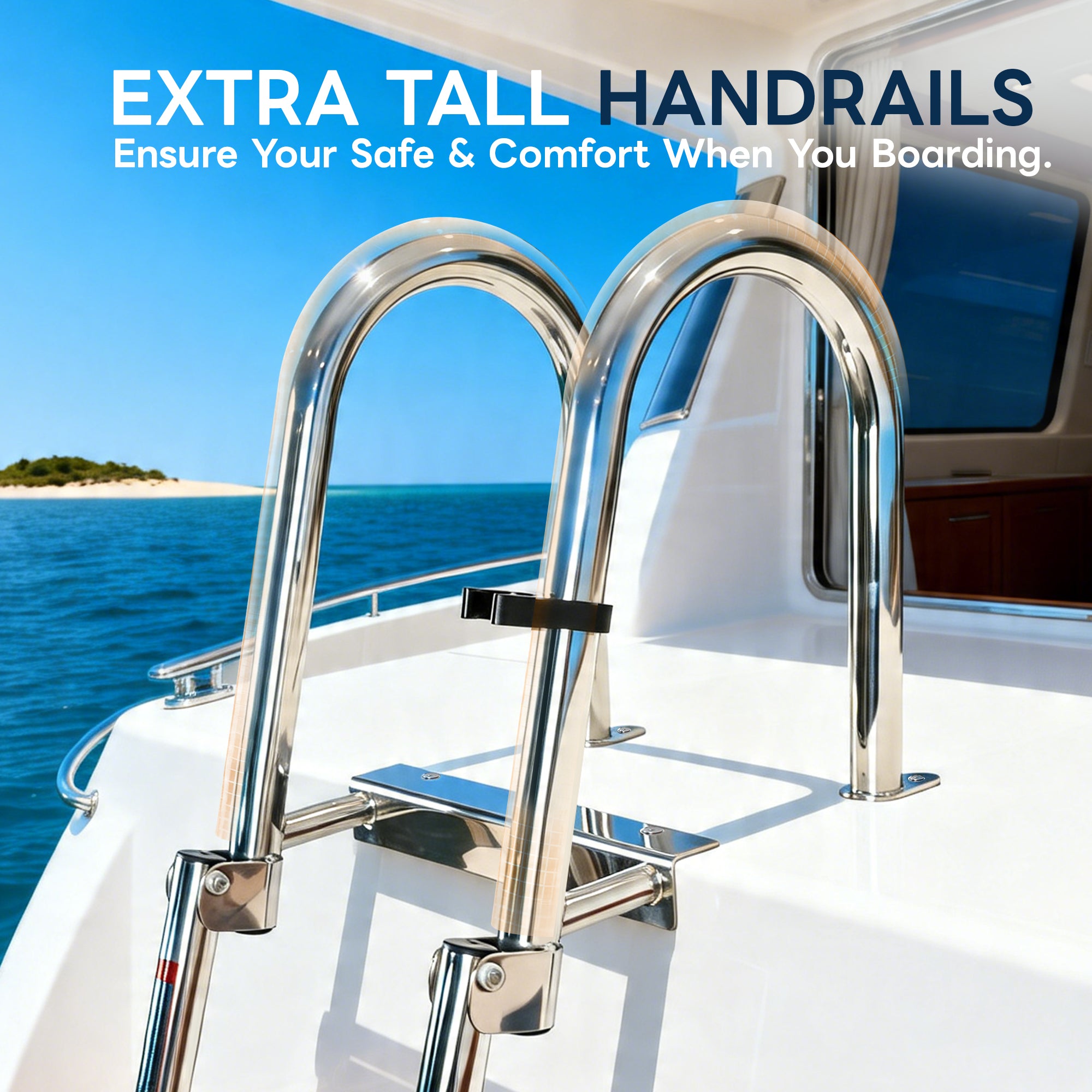 Pontoon Boat Ladder 4-Step