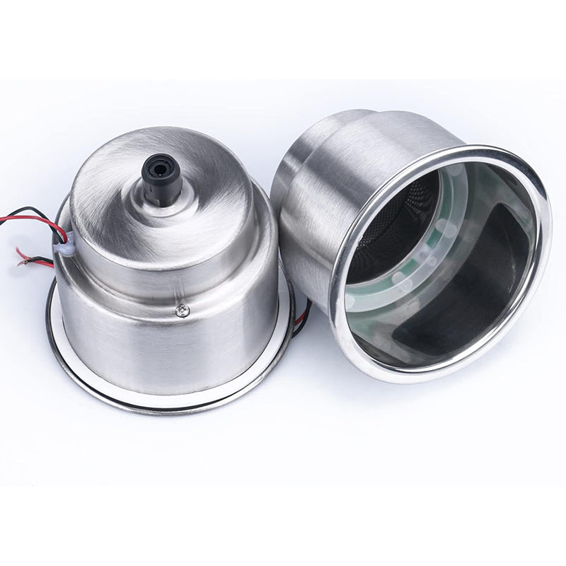 Stainless Steel LED Cup Holder Insert with Drain