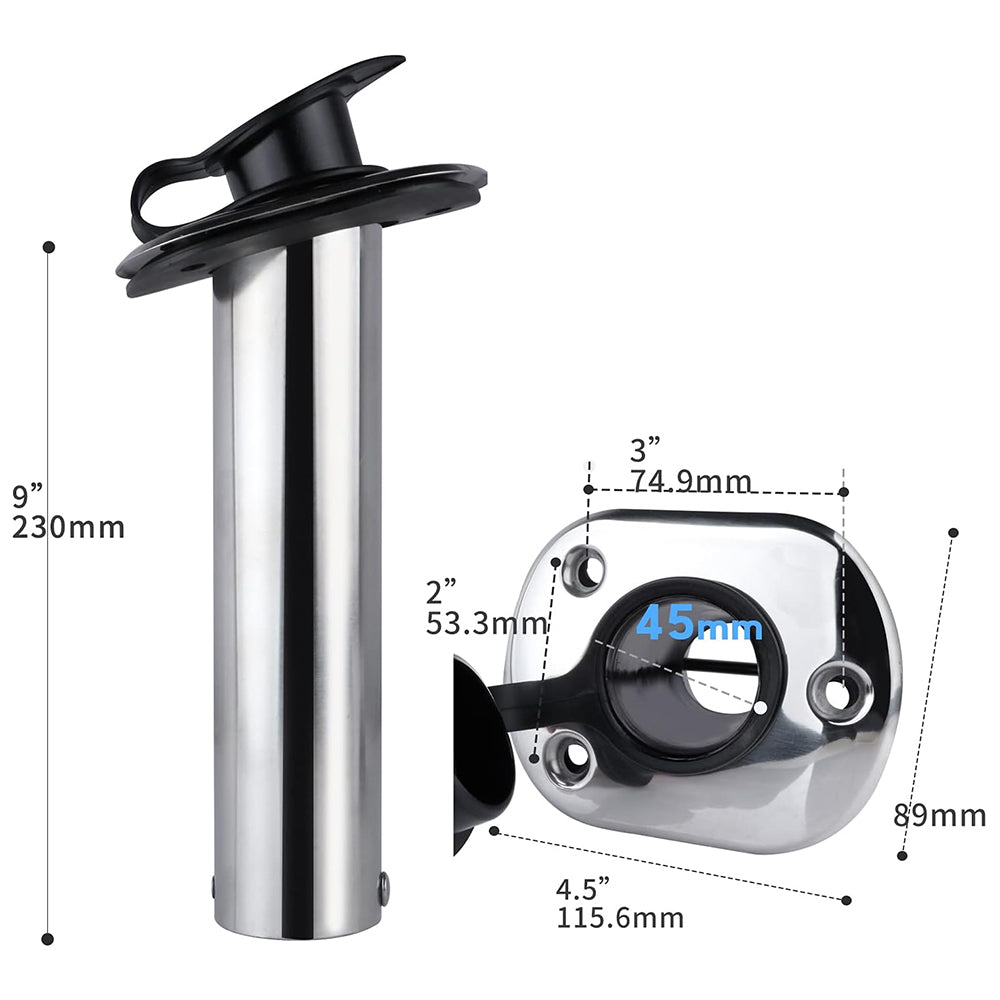 2 Pack Fishing Rod Holders 30 degree