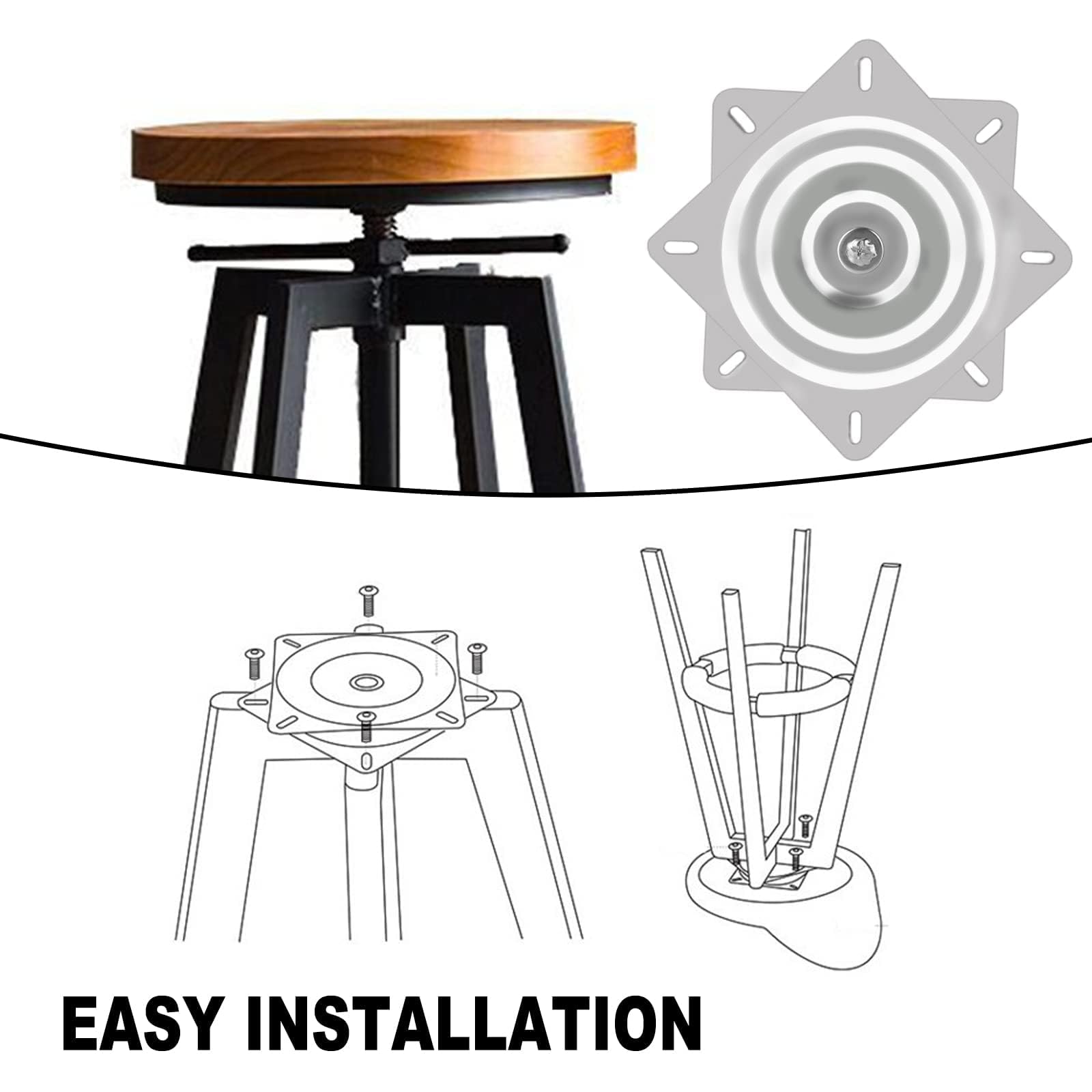 Boat Seat Swivel 7" x 7"