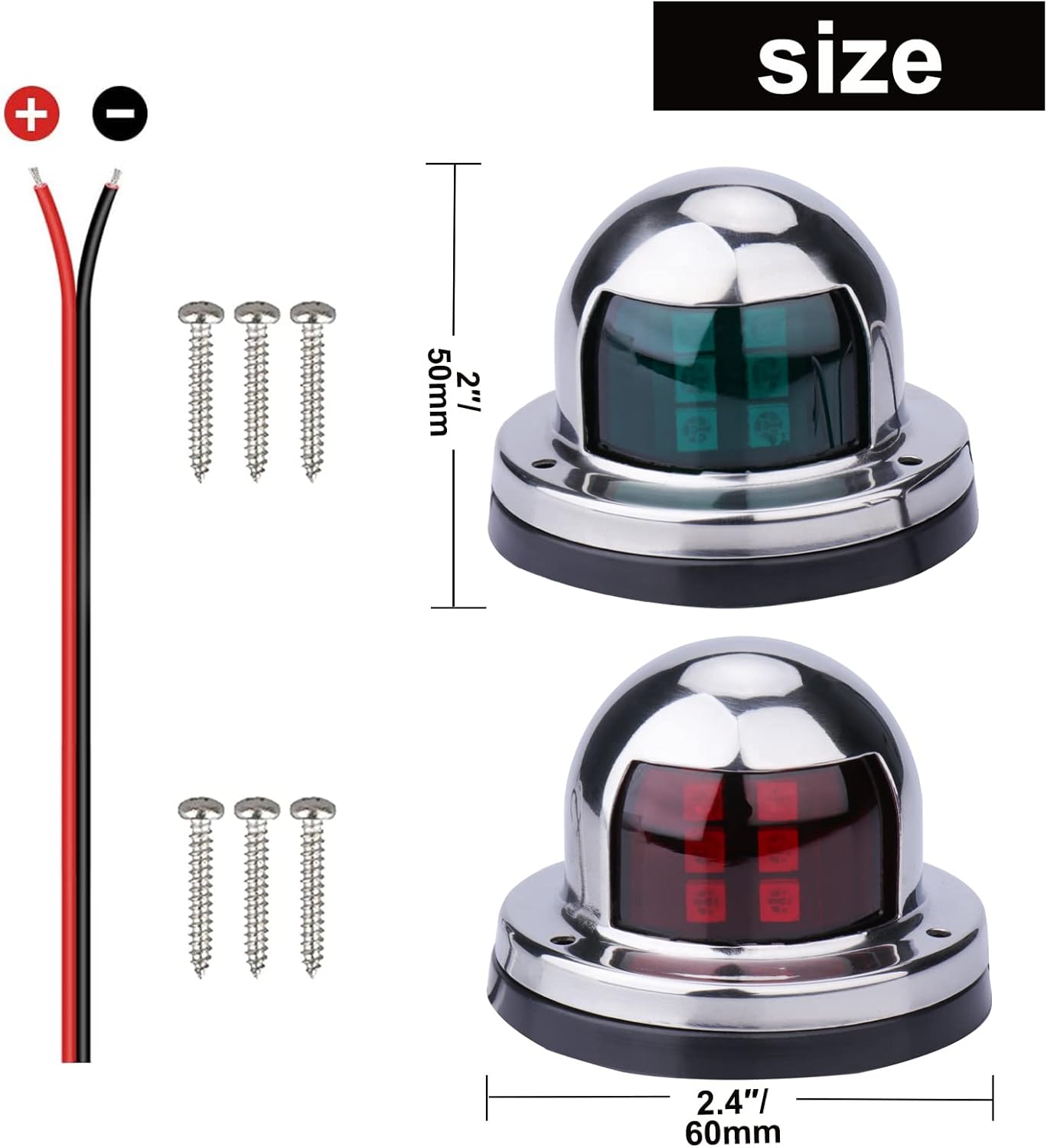 Stainless Steel Led Bow Light