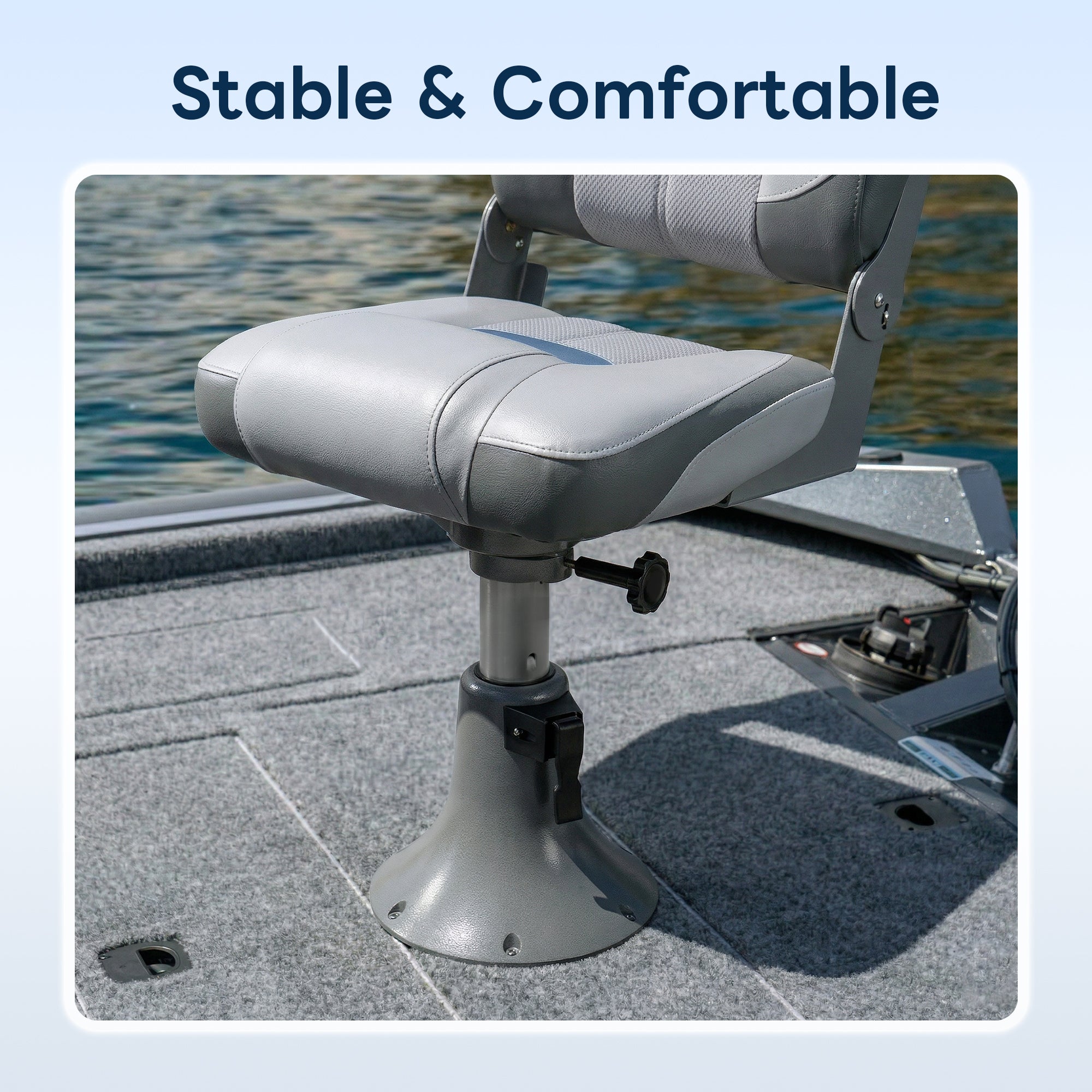 Adjustable Boat Seat Bell Pedestal 13"-17"
