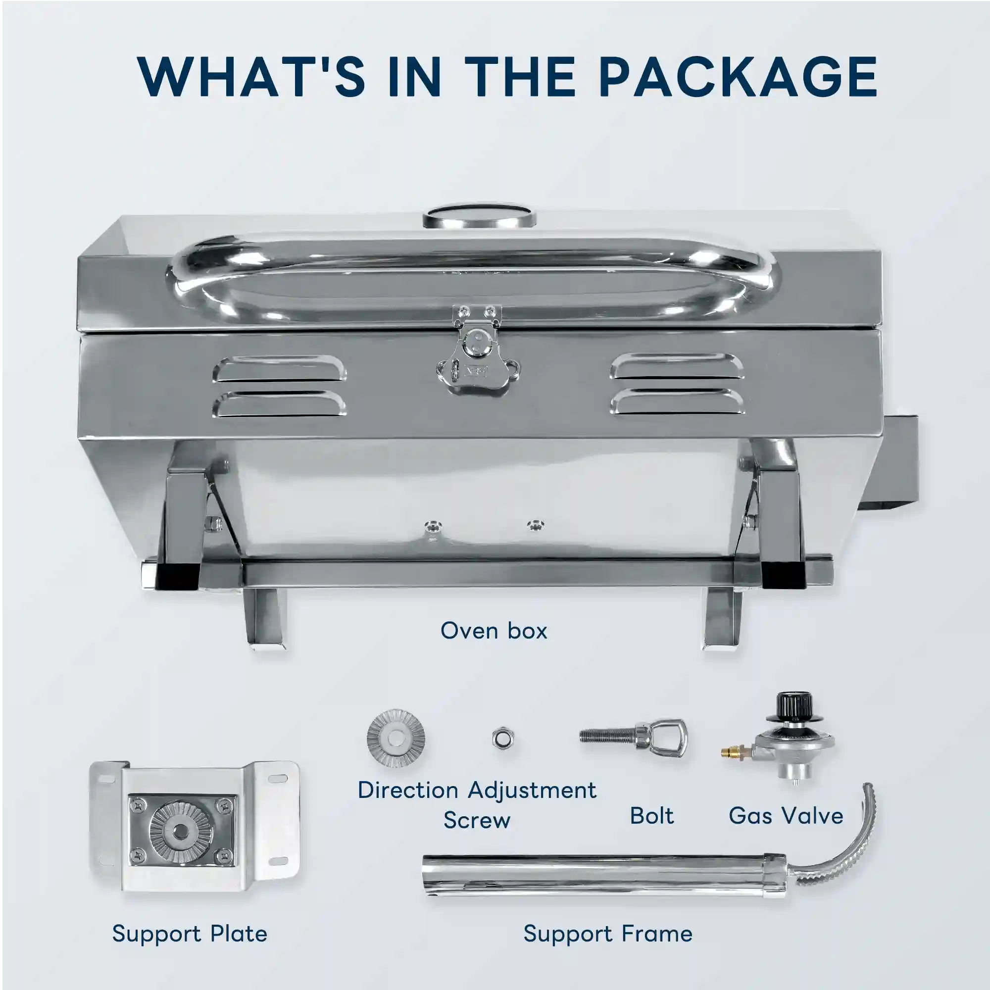 Boat Grill with Rod Holder Mount