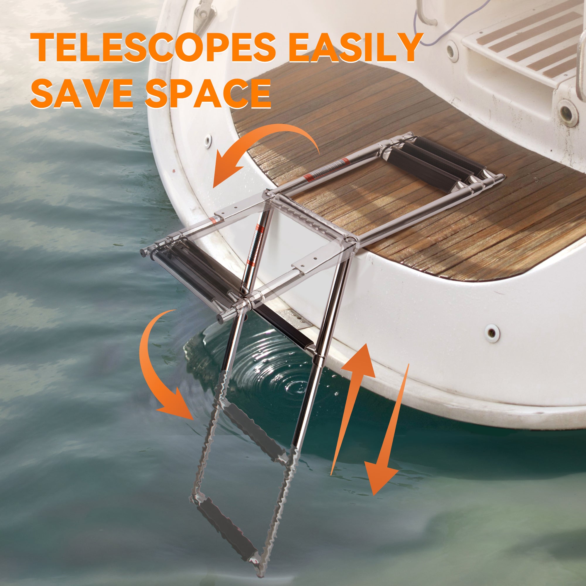 Boat Ladder 3 Step Folding