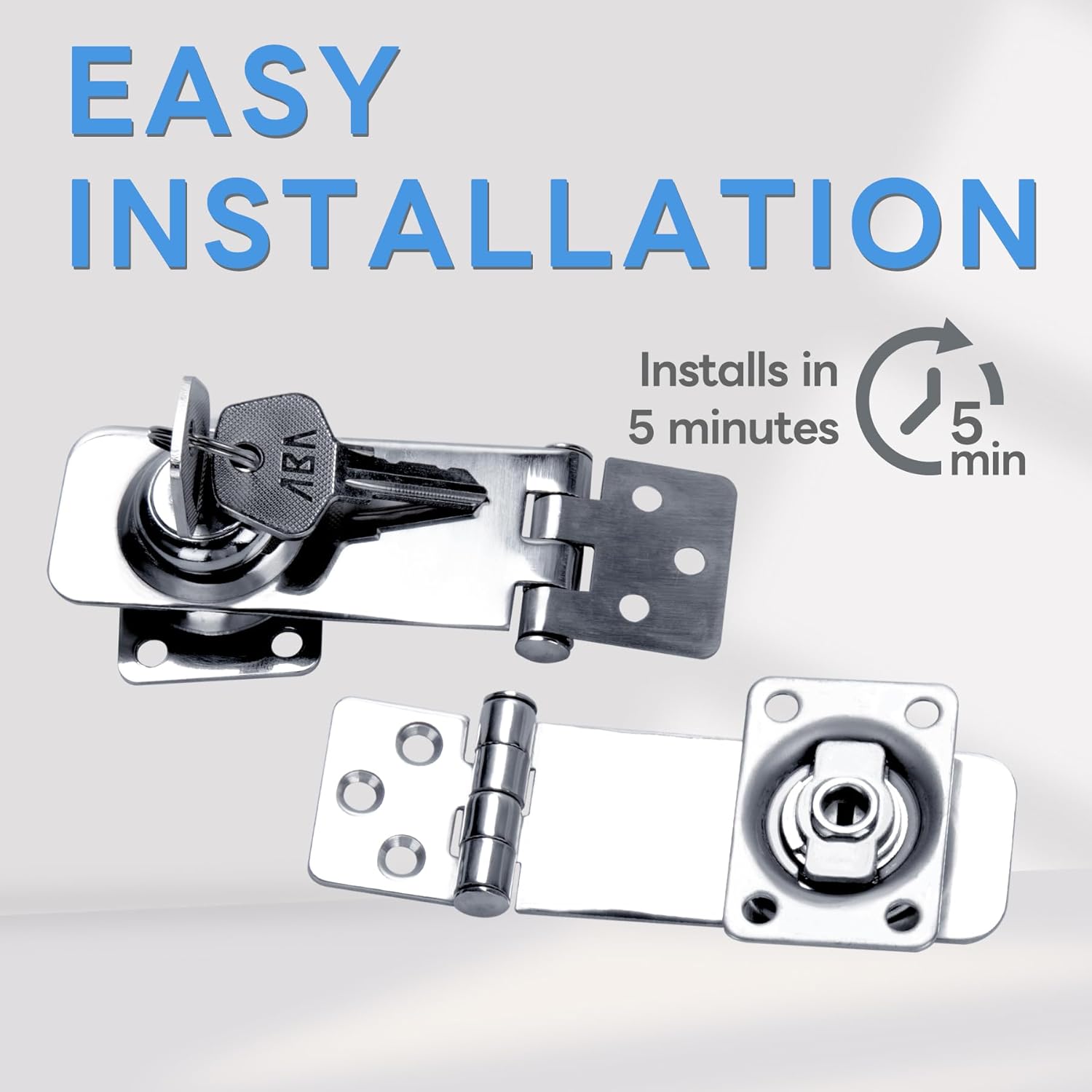 Hasp Latch with Twist Knob