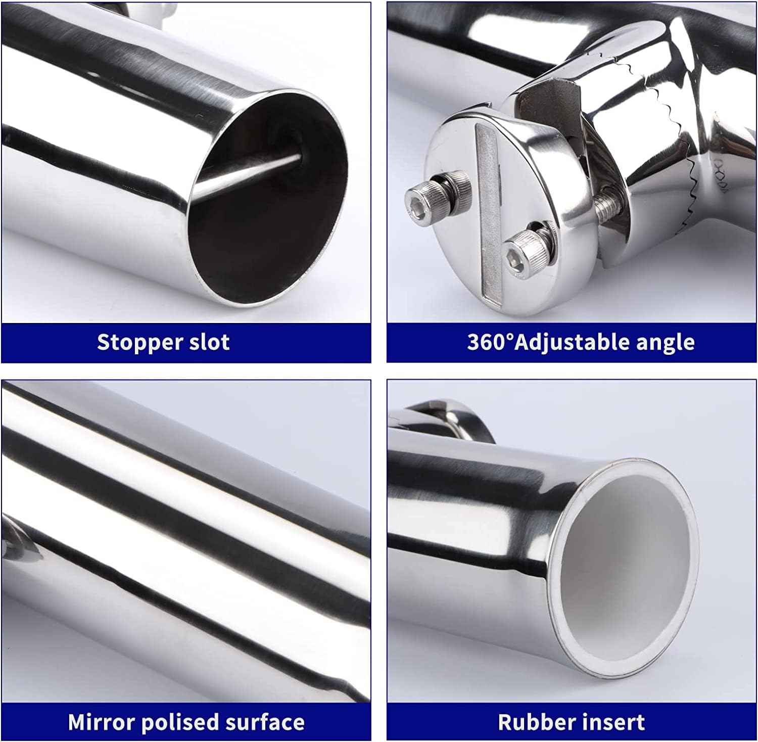 Fishing Rod Holders for Boat Rail Mount