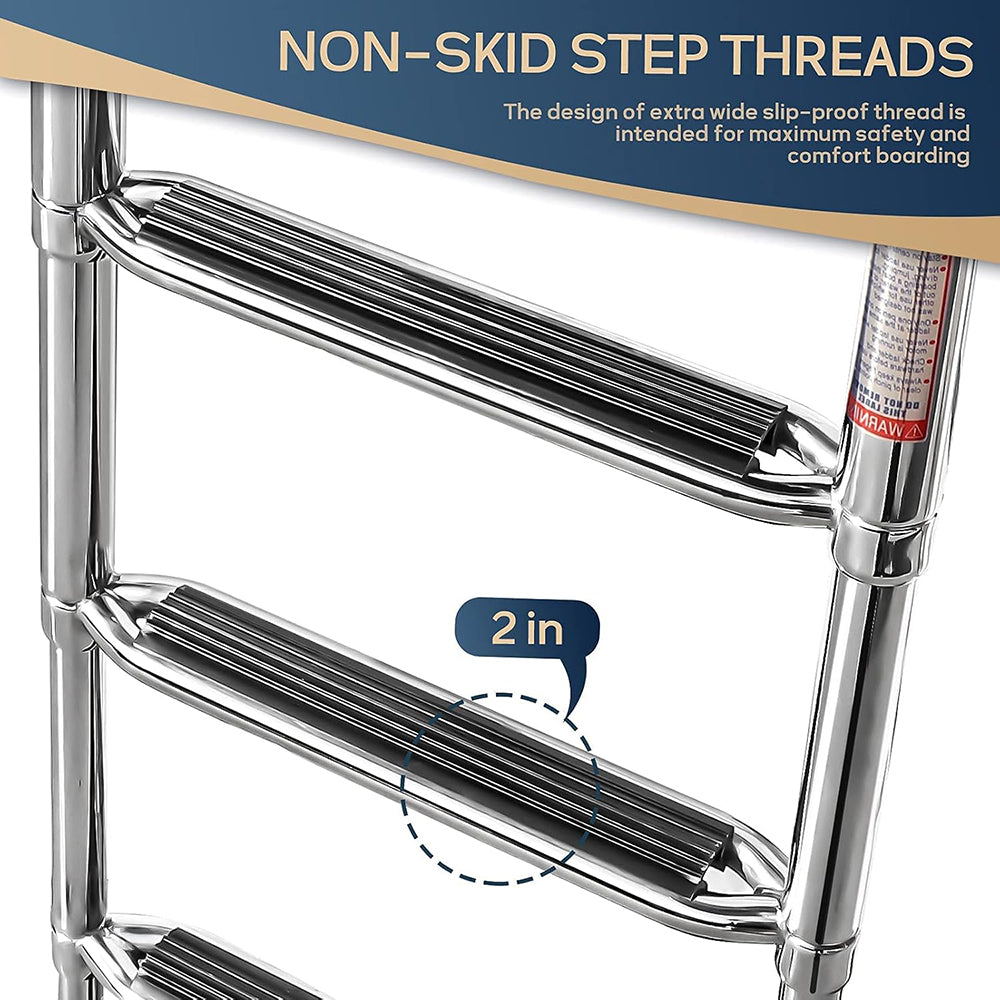 4 Step Pontoon Boat Ladder