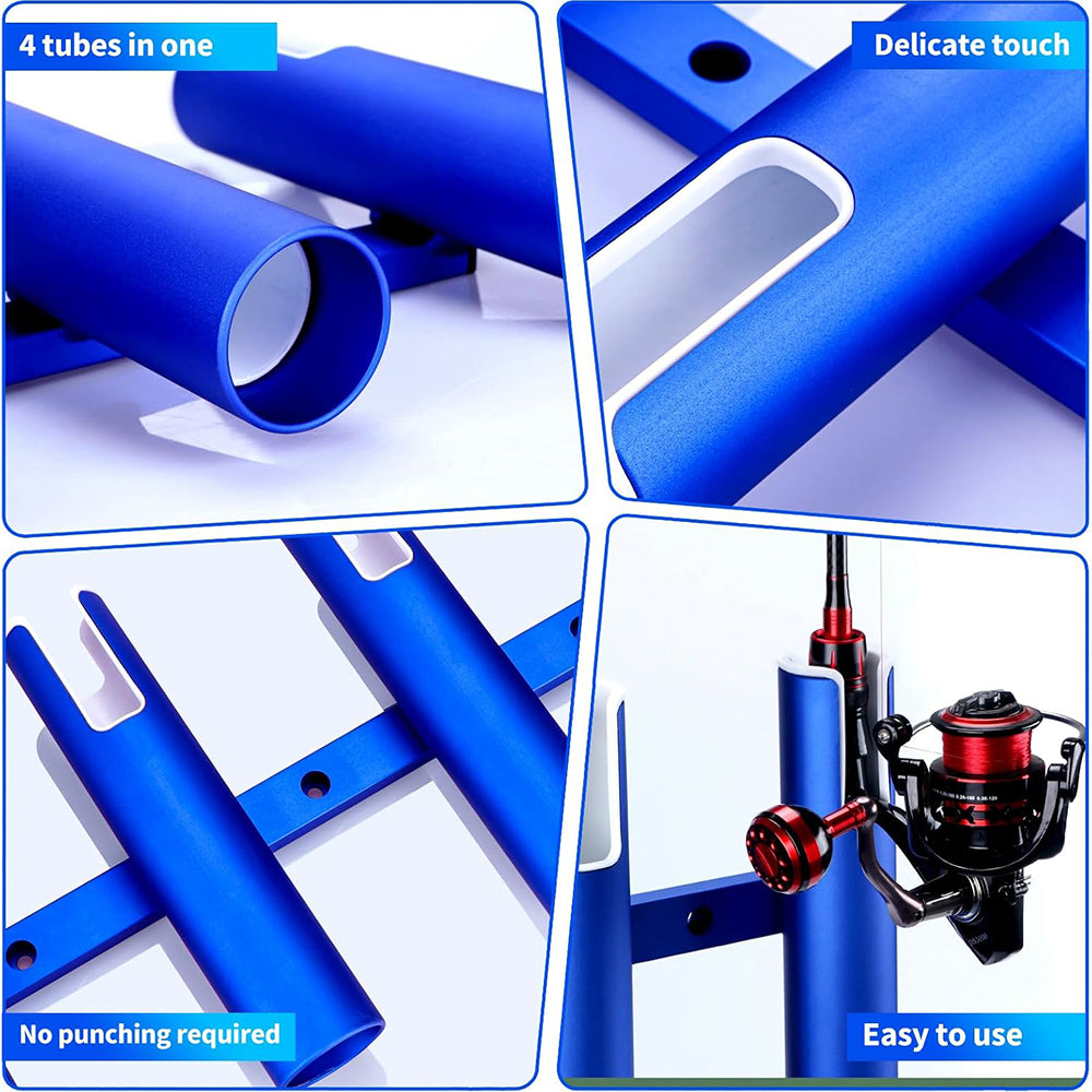 Aluminium Fishing Rod Holders Blue