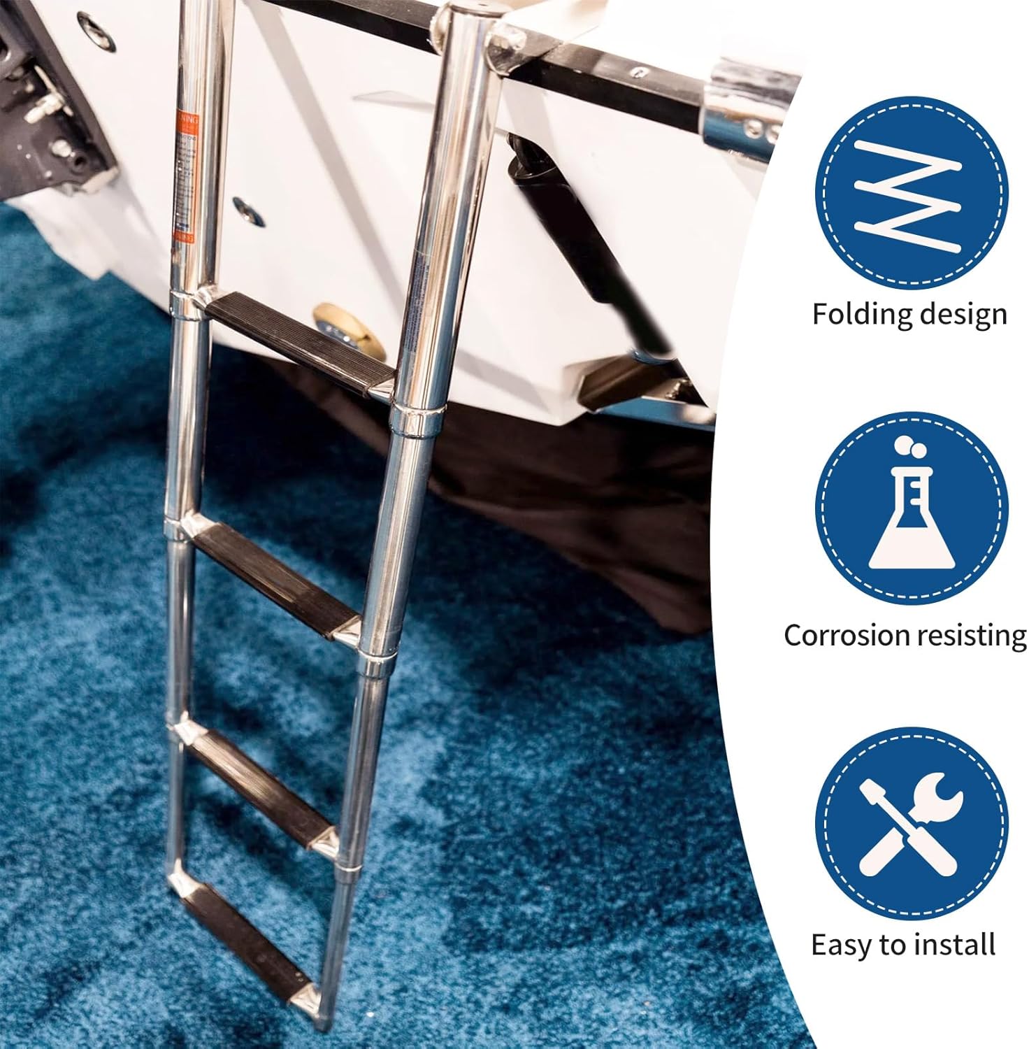 Boat Ladder Folding 4 Step