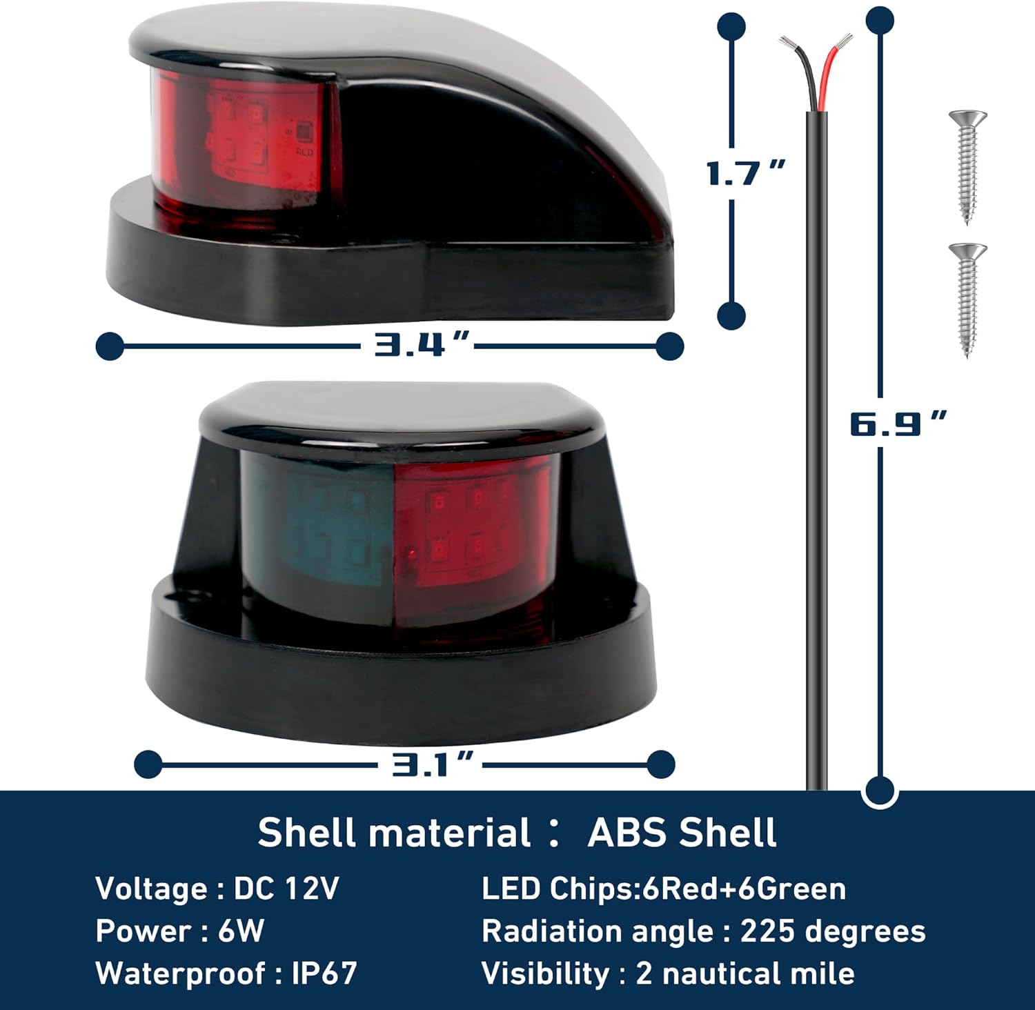 LED Marine Bow Light Front