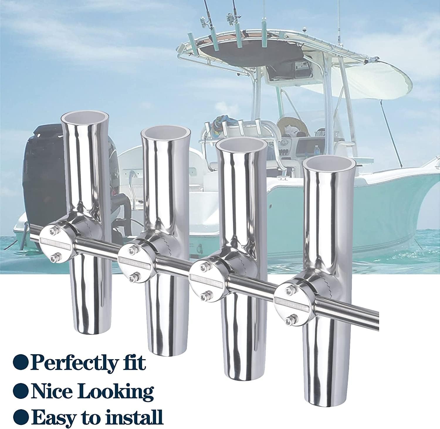 Fishing Rod Holders for Boat Rail Mount