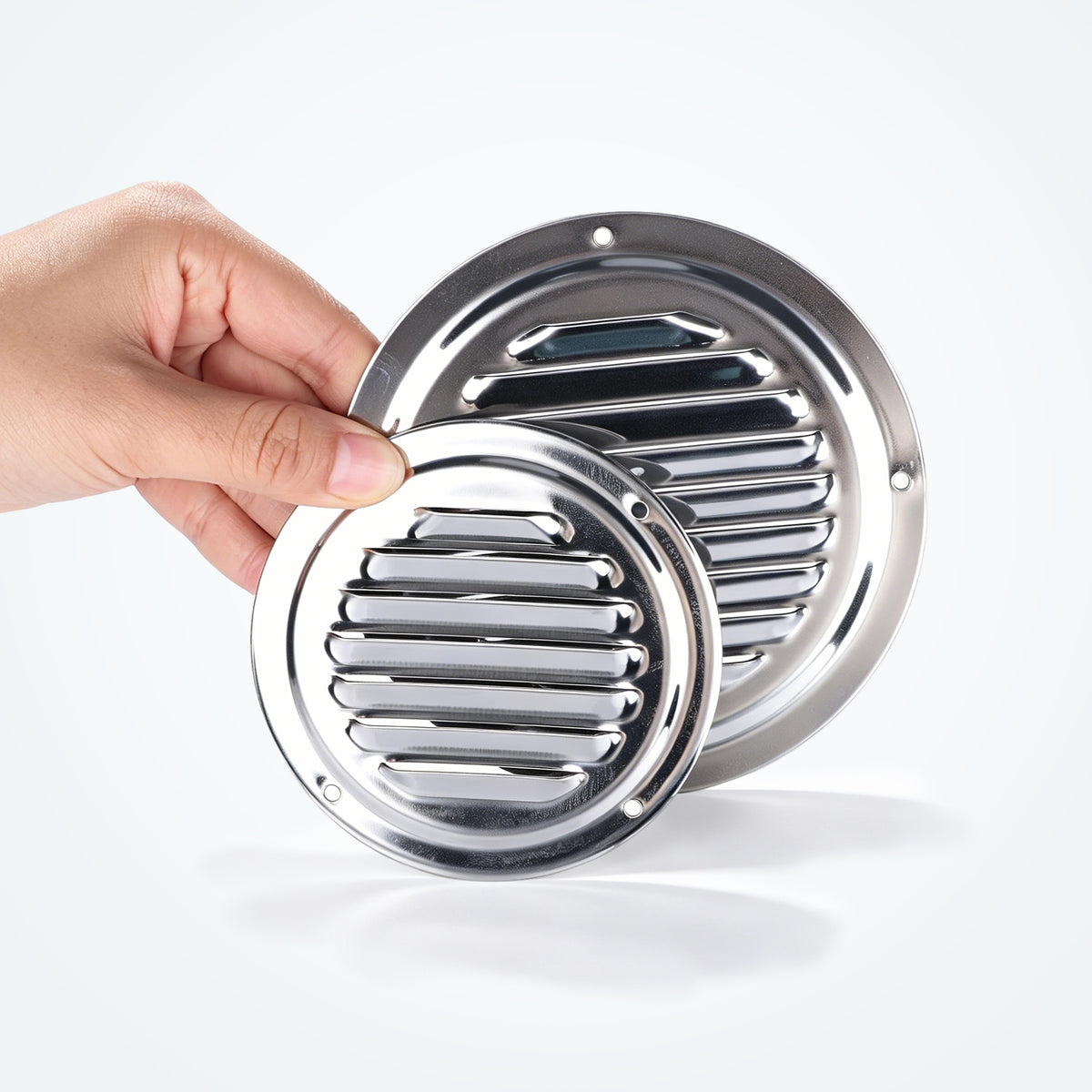 Marine Stainless Steel Louvered Vent 2 Pack