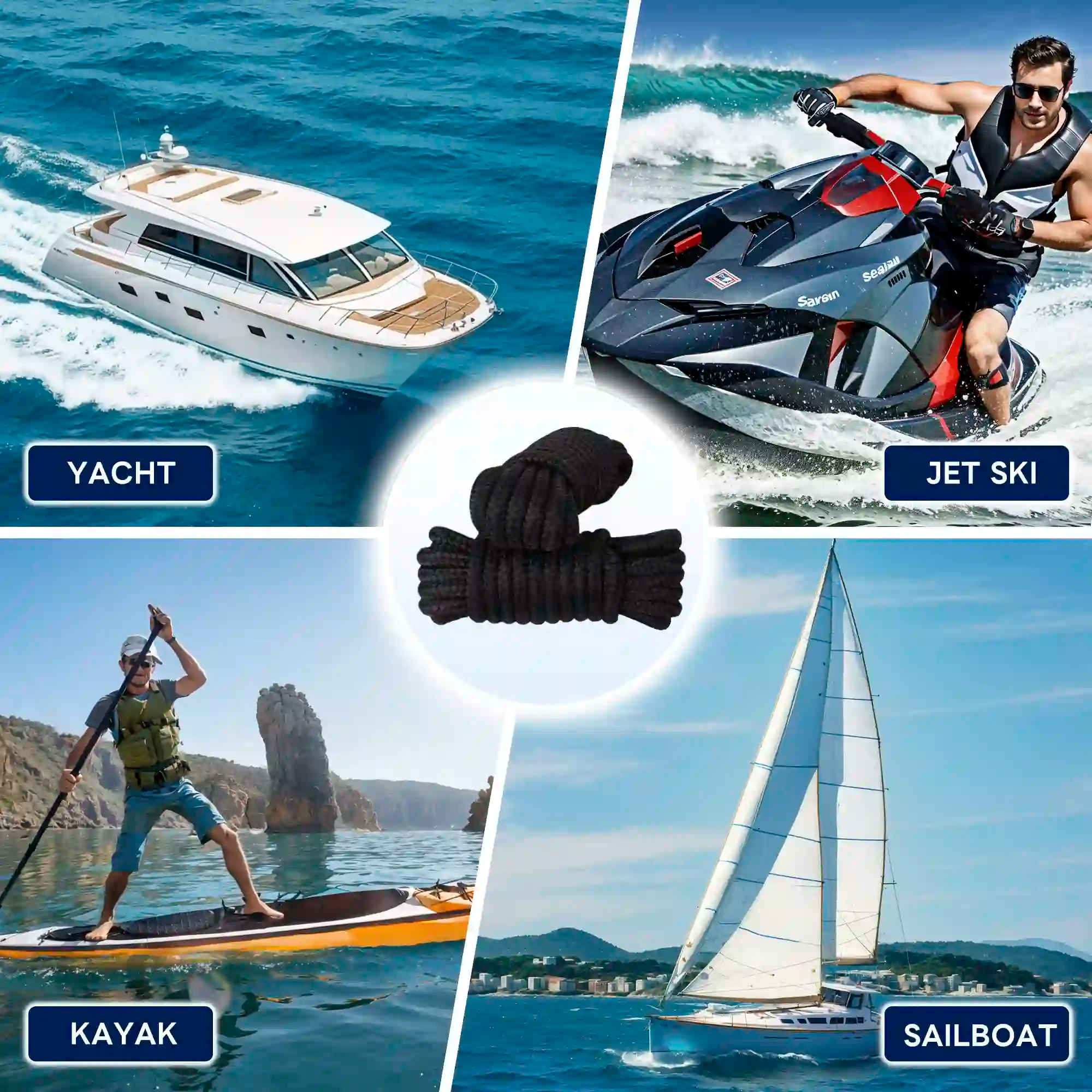 Boat Dock Lines 2 Pack