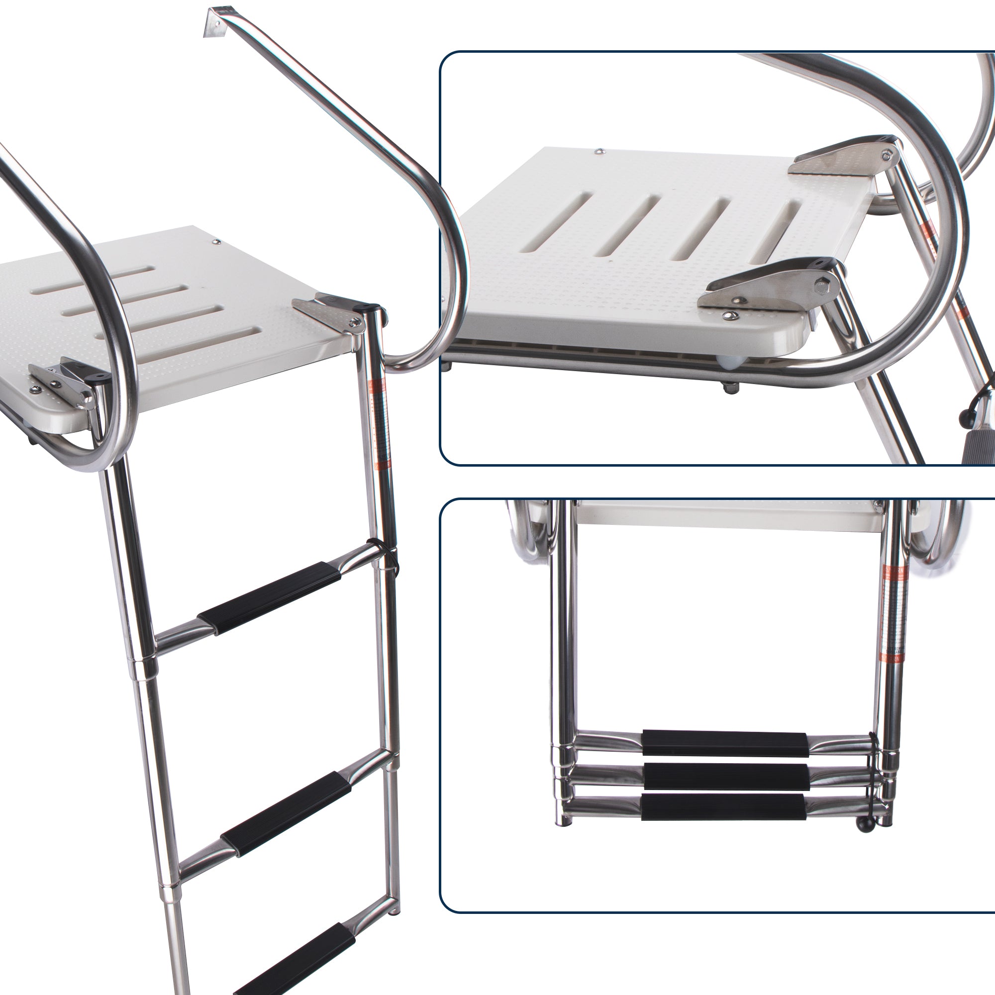 3-Step Boat Ladder with Swim Platform